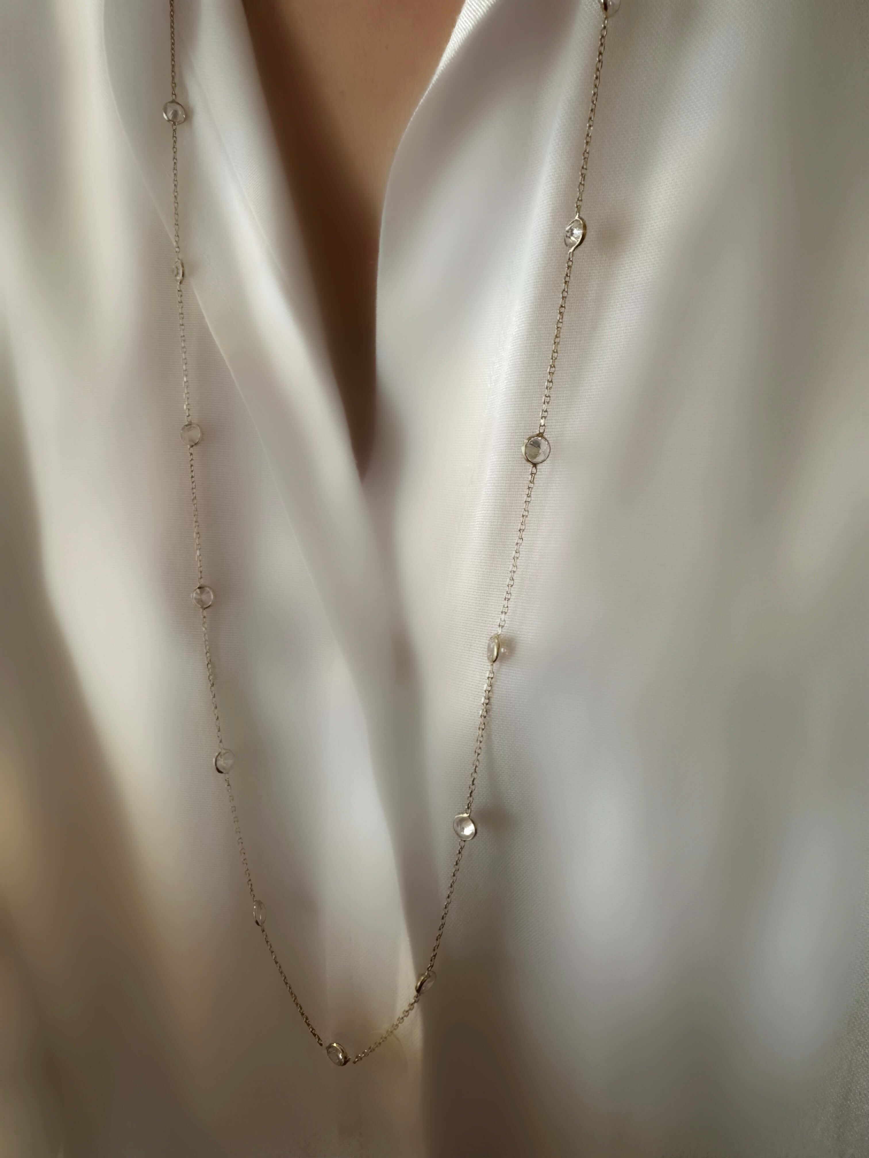 Salem Large Space Necklace (24k Gold Plated Silver)