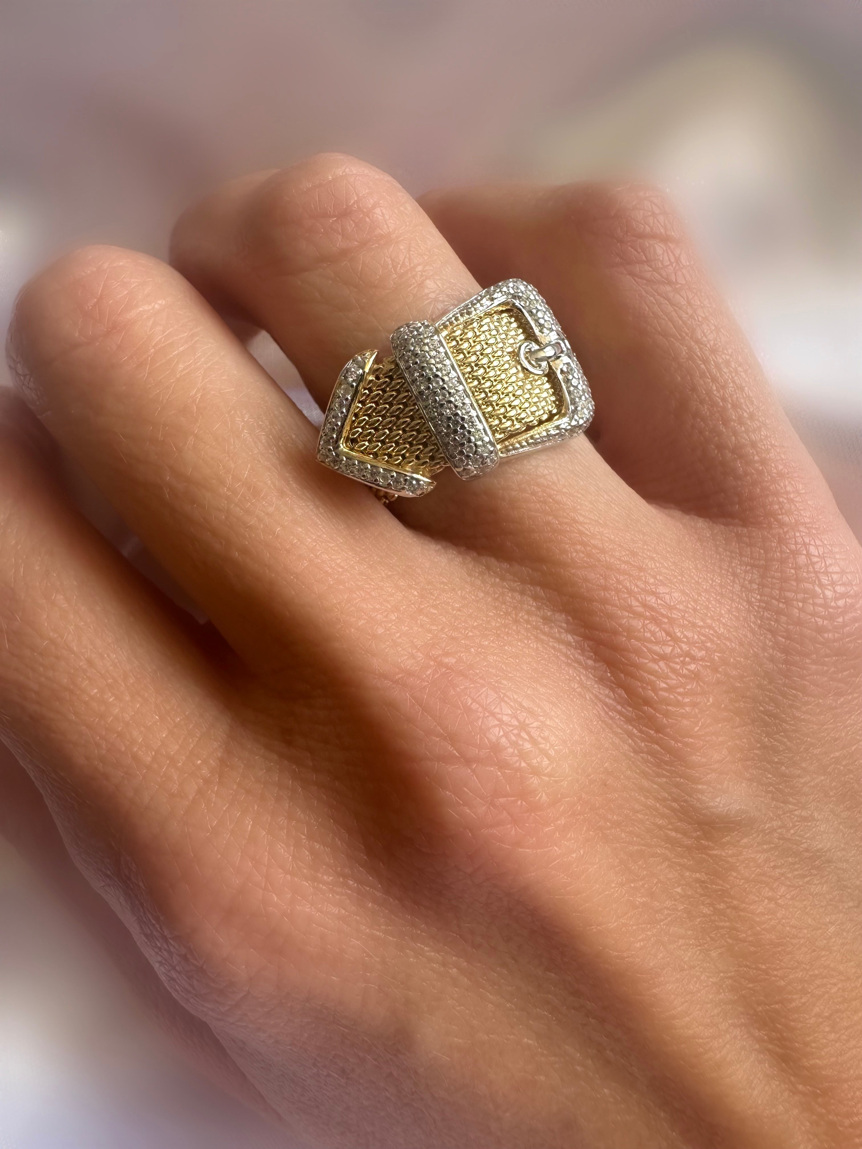 Anillo Cruise Belt (Plata 925 bañada oro 18k)