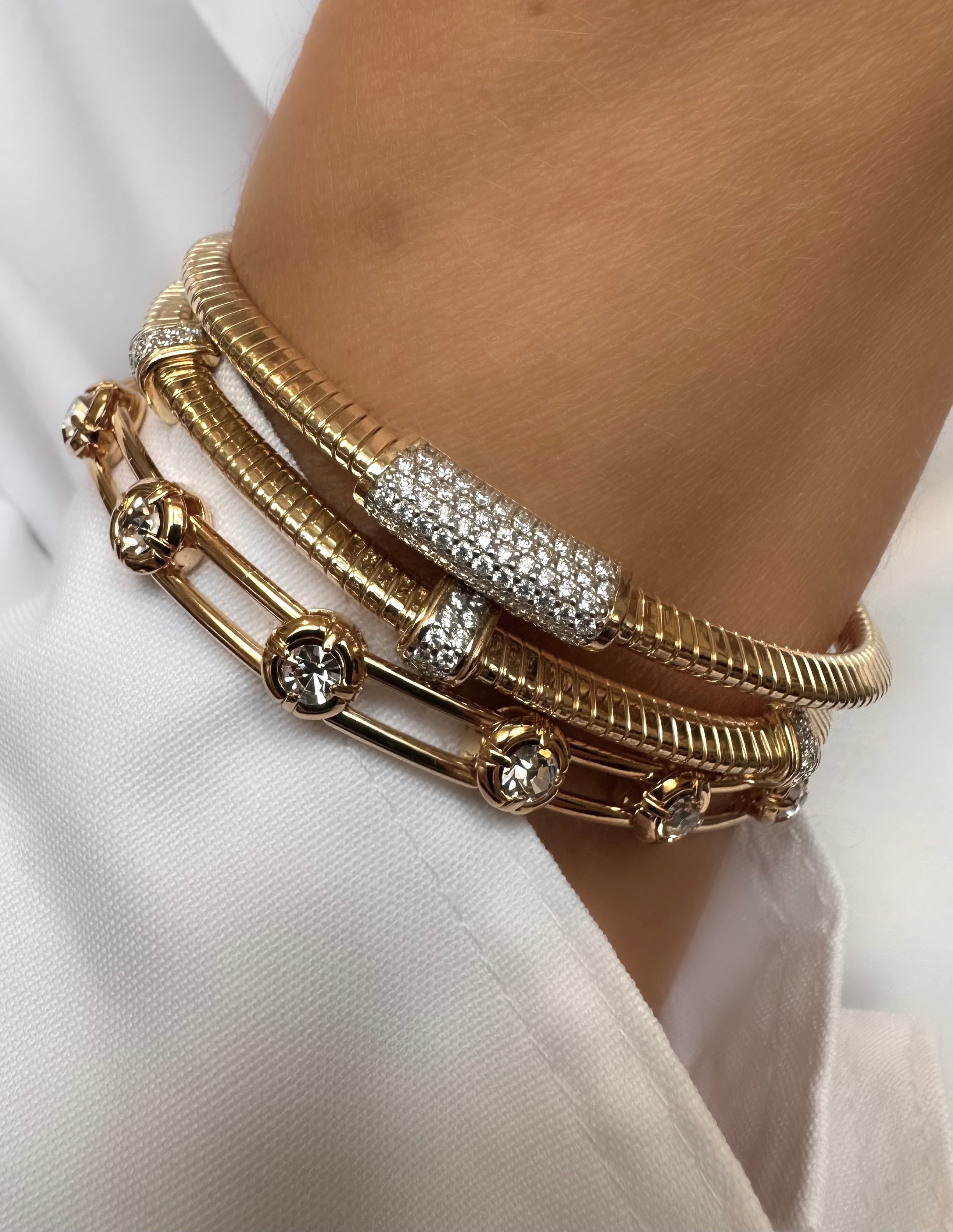 Brazalete Cruise Senior (Plata 925 bañada Oro 18k)