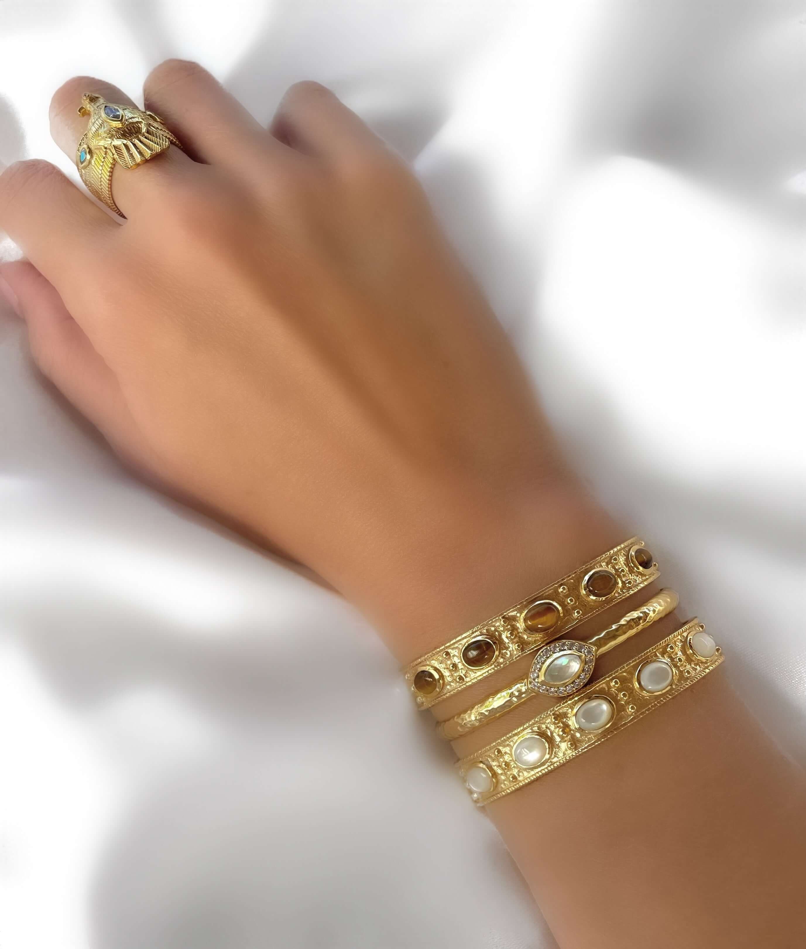 Magic Eye Armband (weiss)