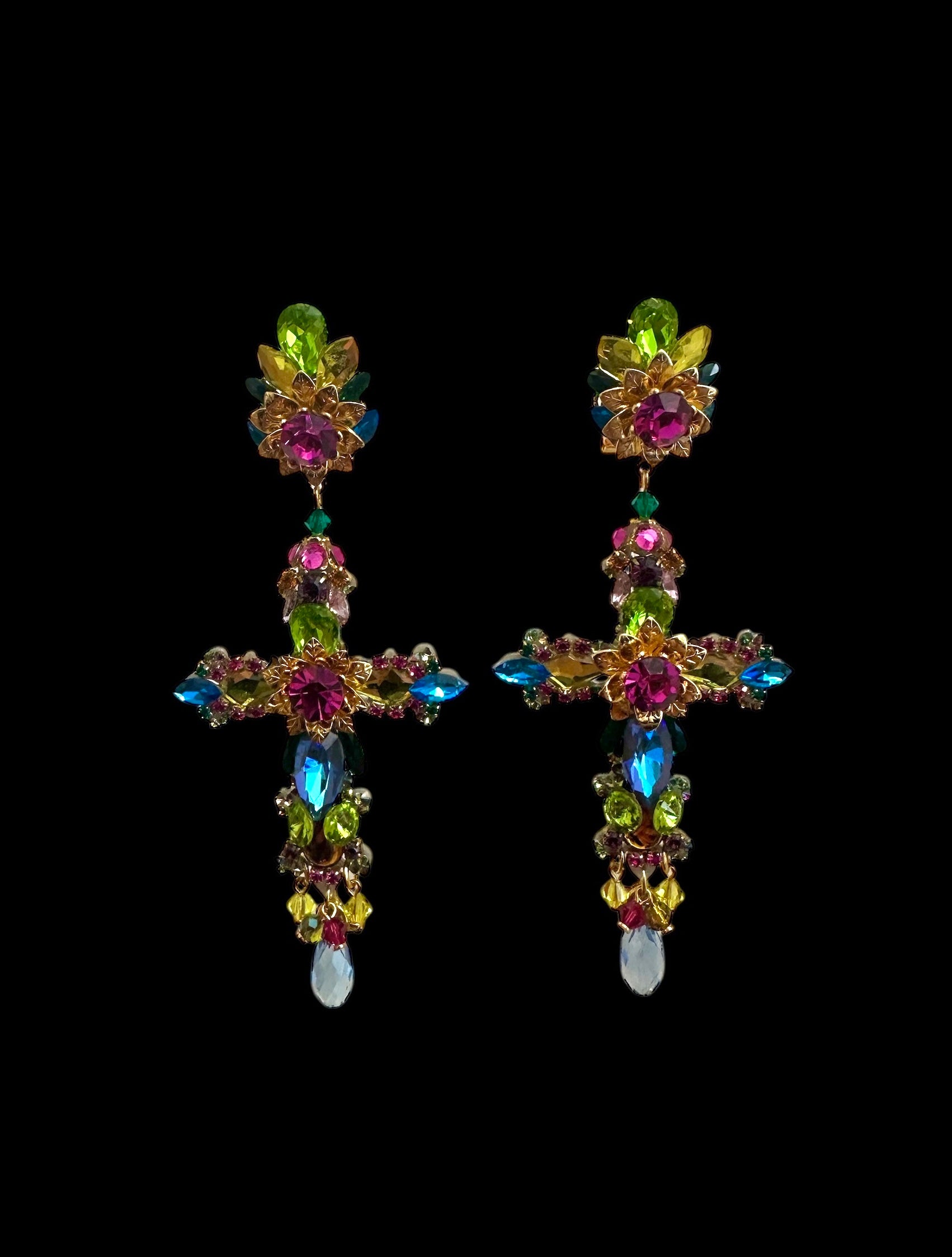 Paradise Cross Earrings