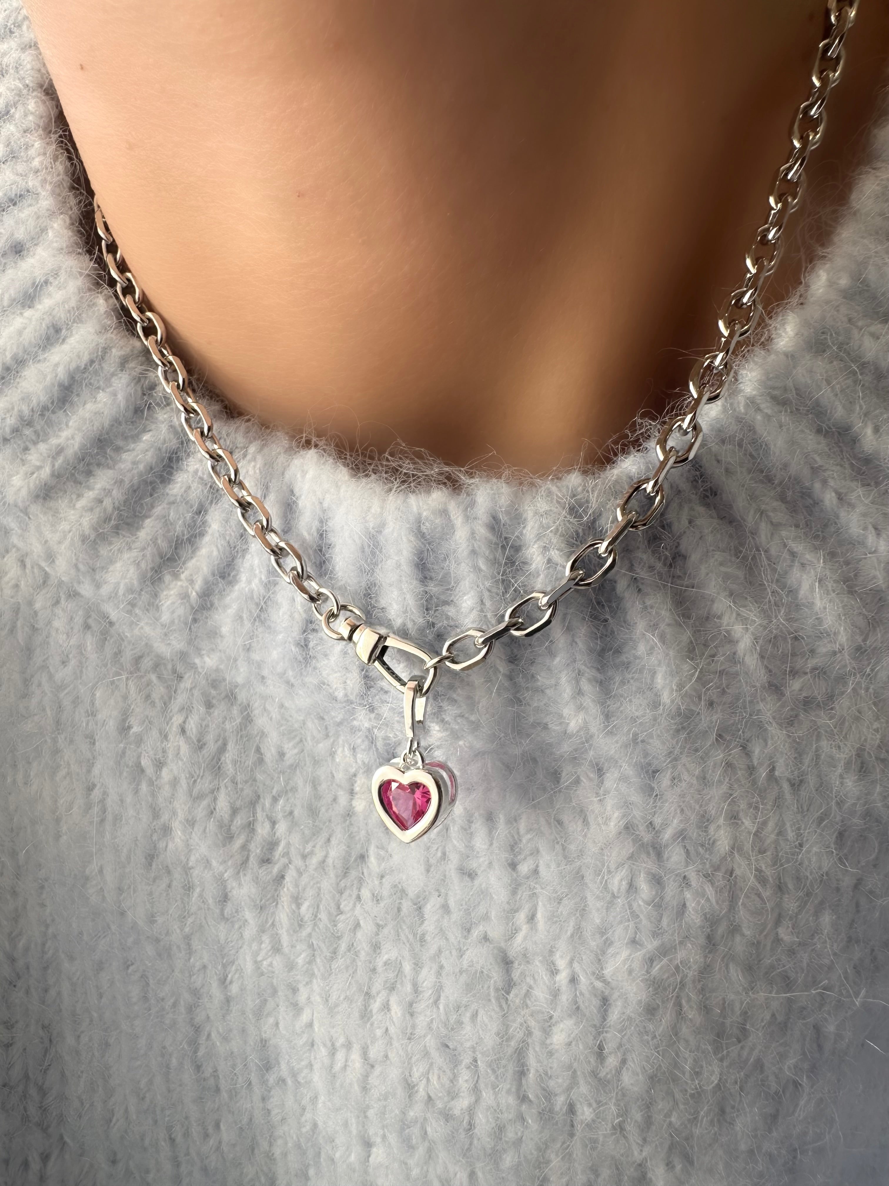 Collar Allure Passion (Pink) (Plata 925)