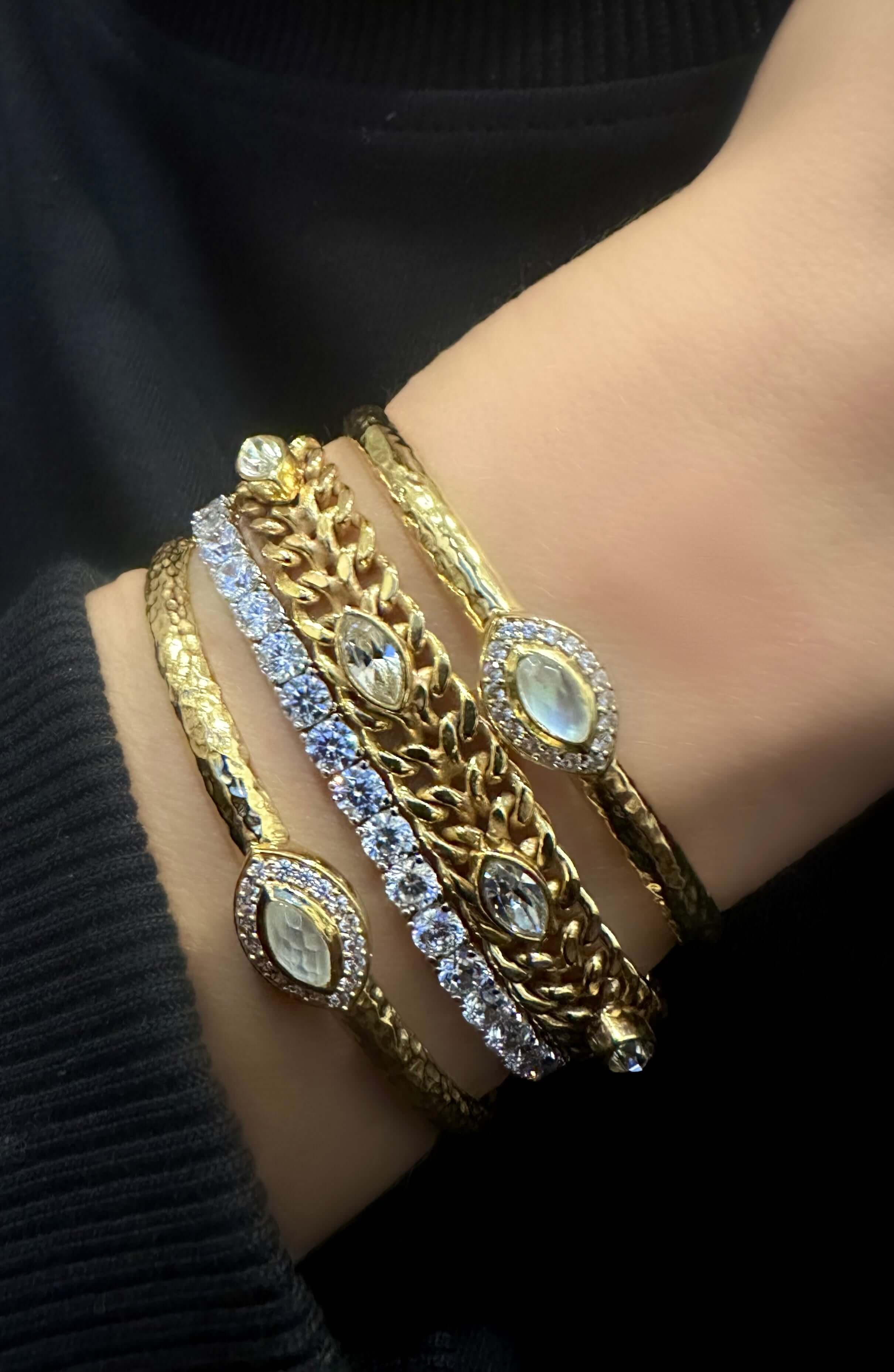 Magic Eye Armband (weiss)