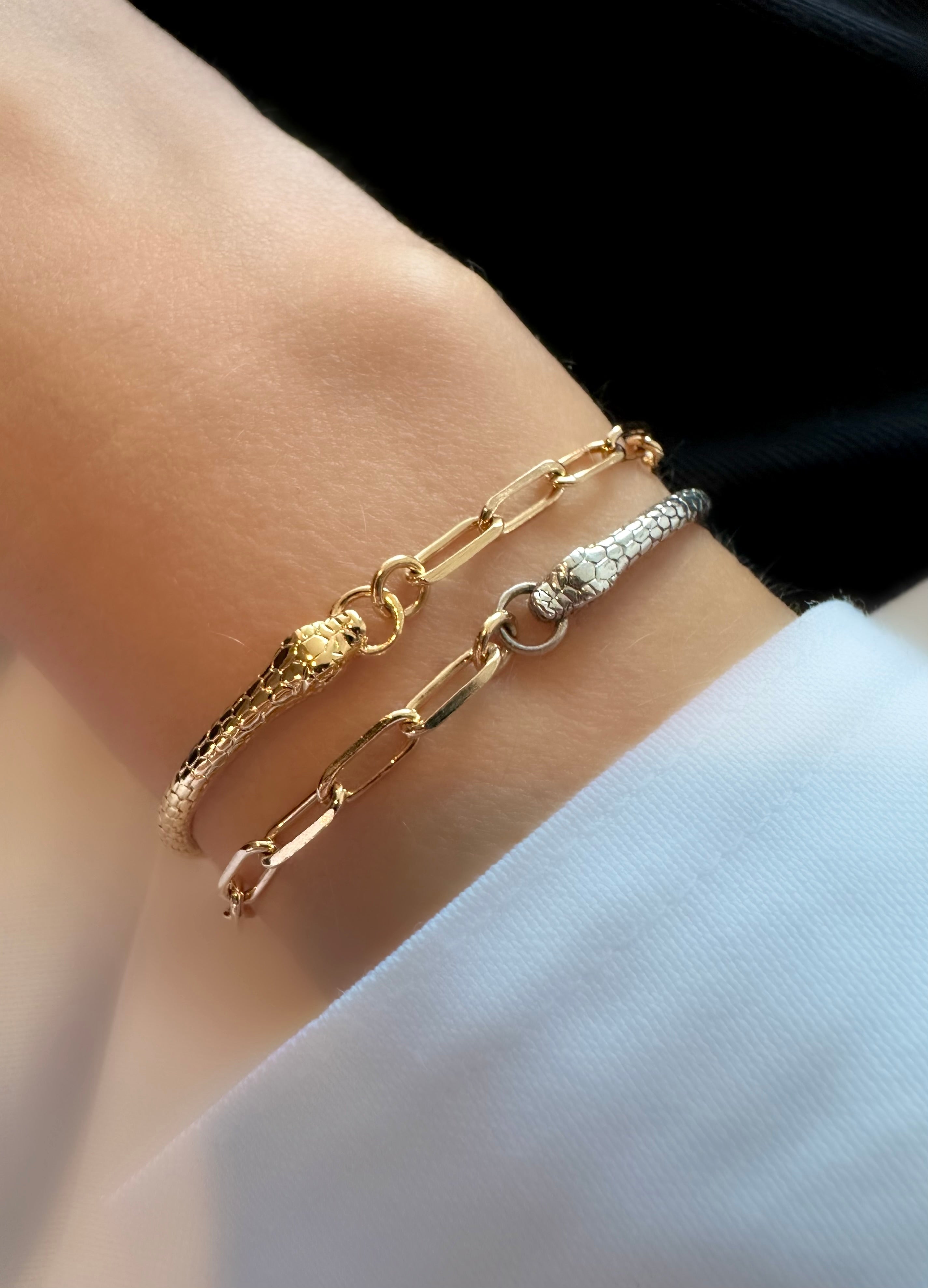 Brazalete Snake Bite (Plata 925)