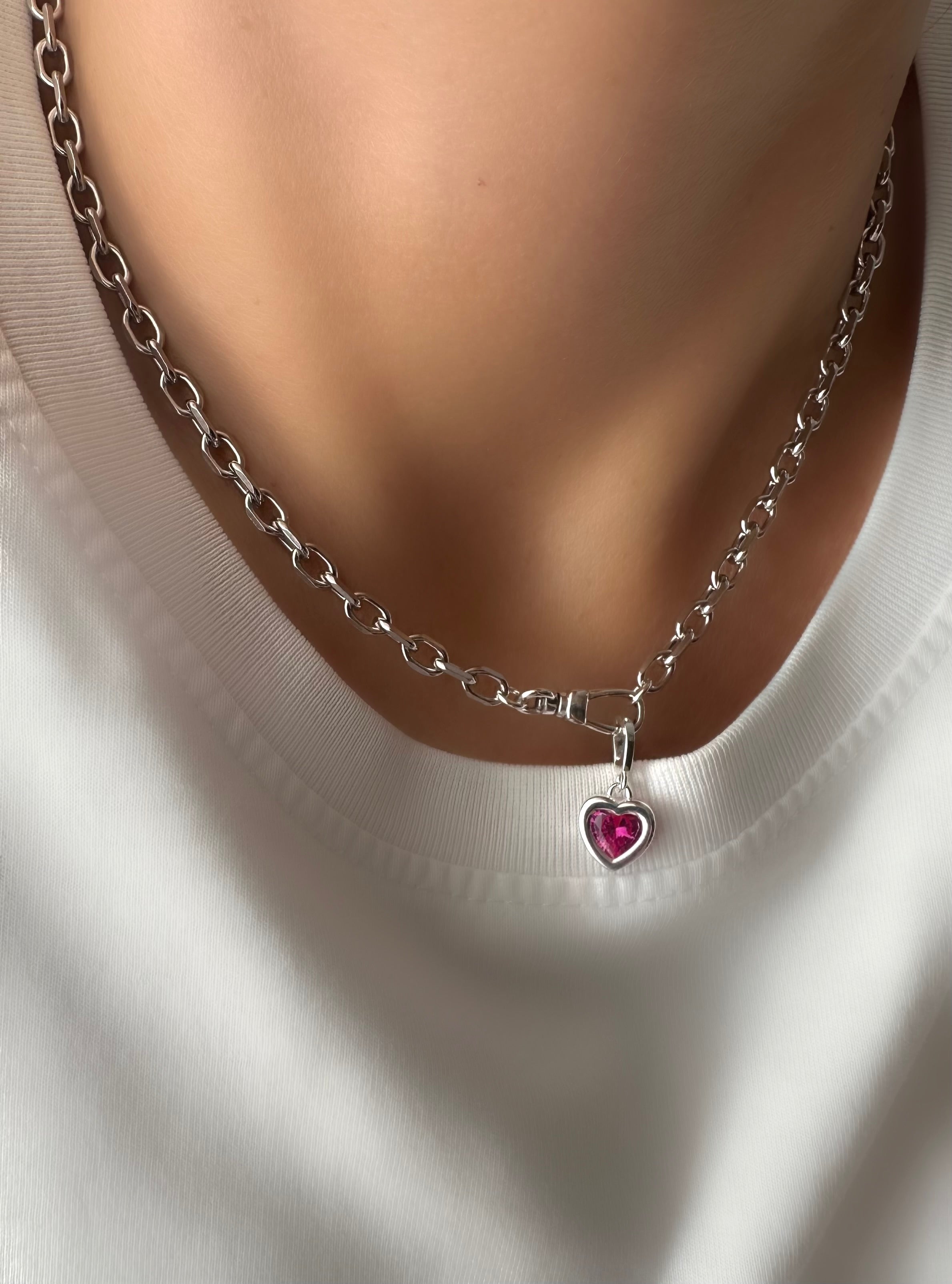 Collar Allure Passion (Pink) (Plata 925)