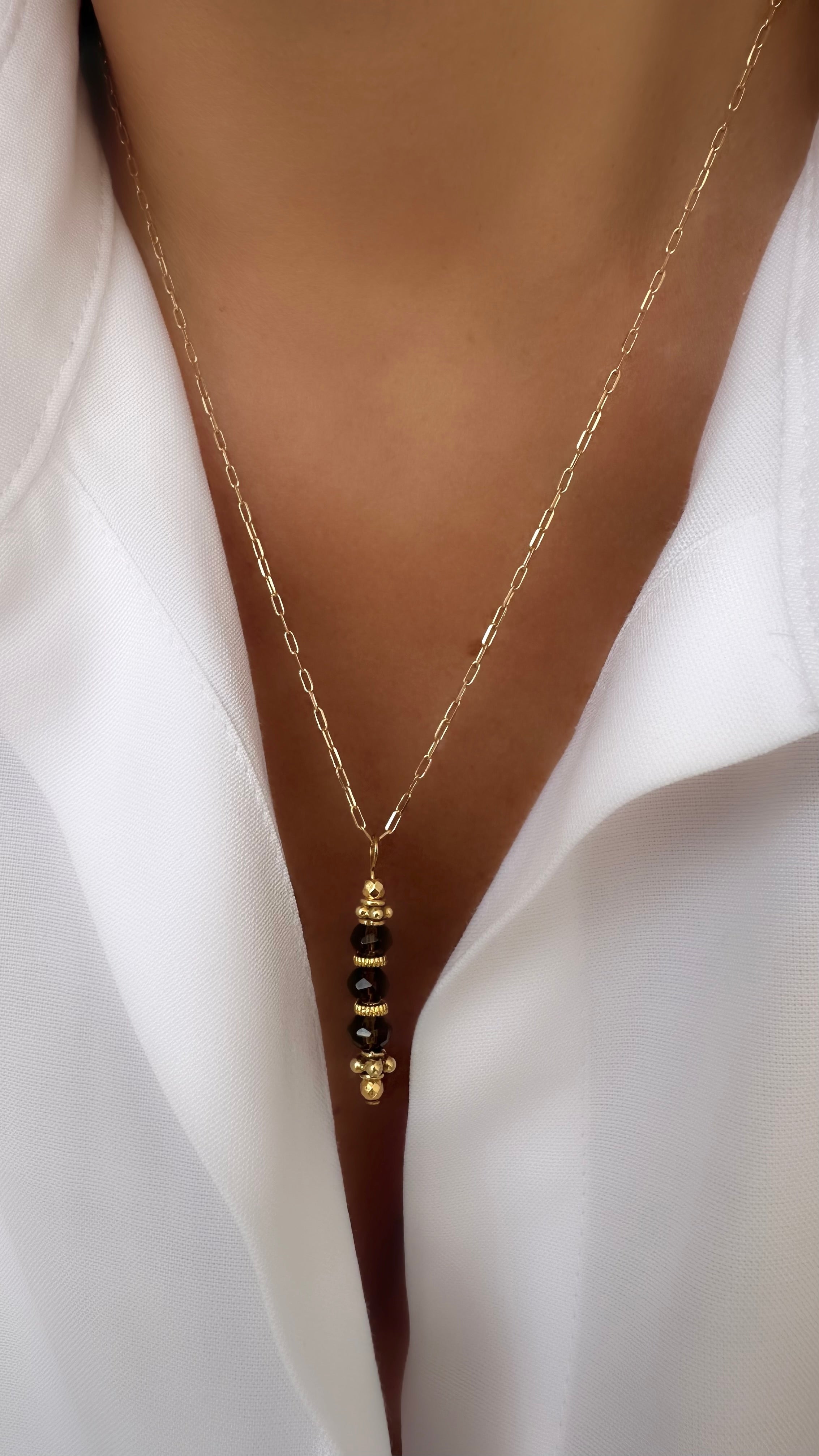 Energy Necklace (Fumé Quartz)