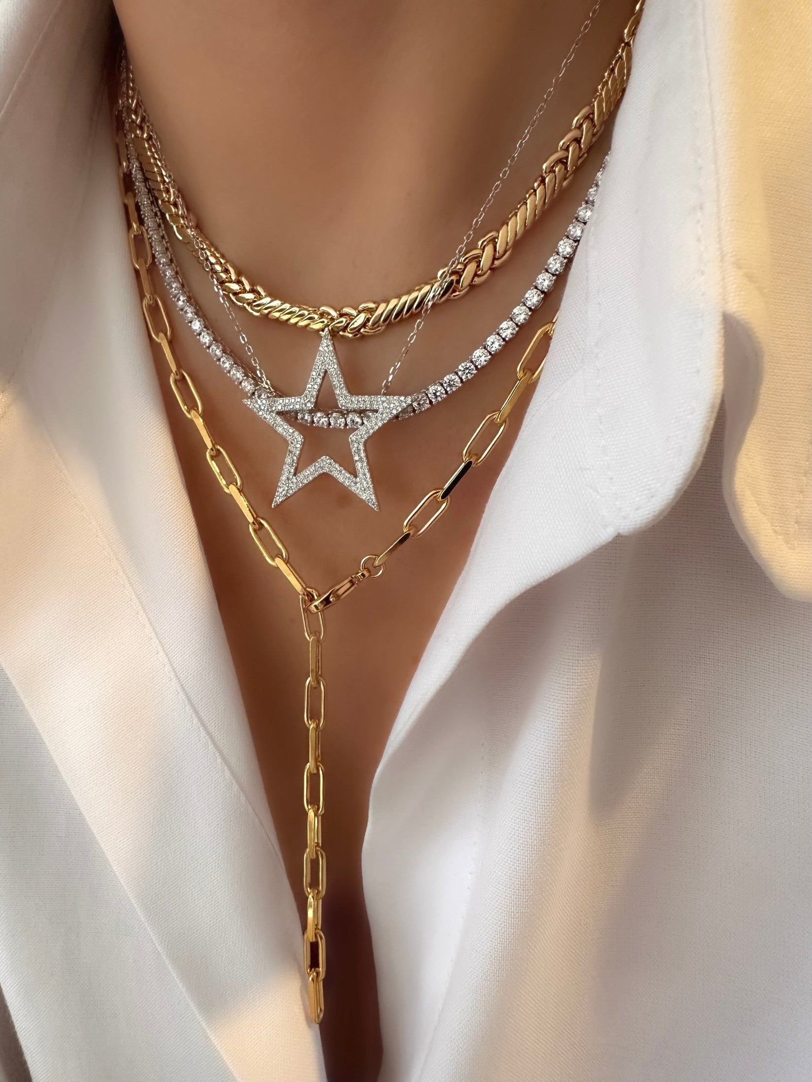 Star Necklace (925 Sterling Silver)