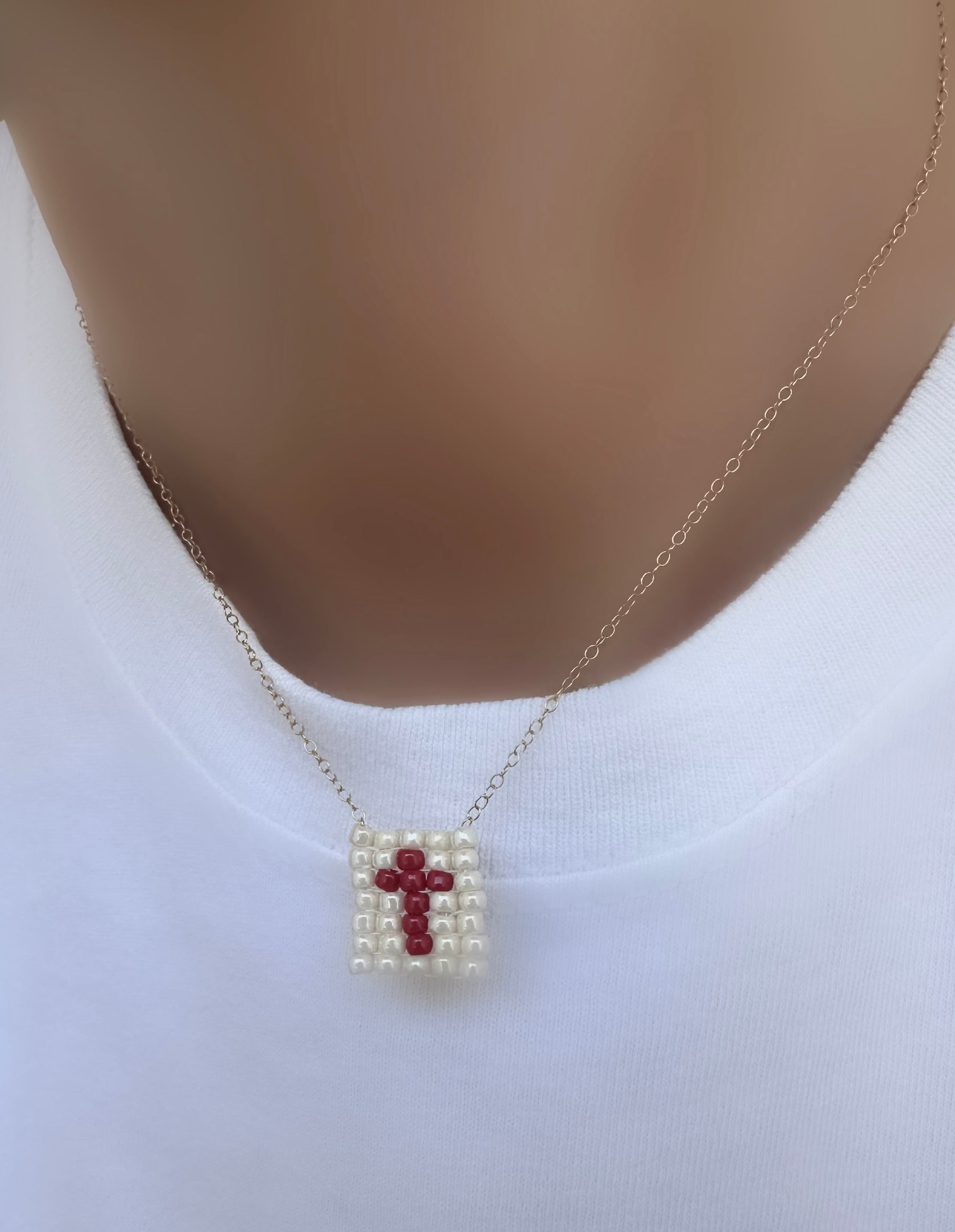 Greta Cruz Necklace (Red)