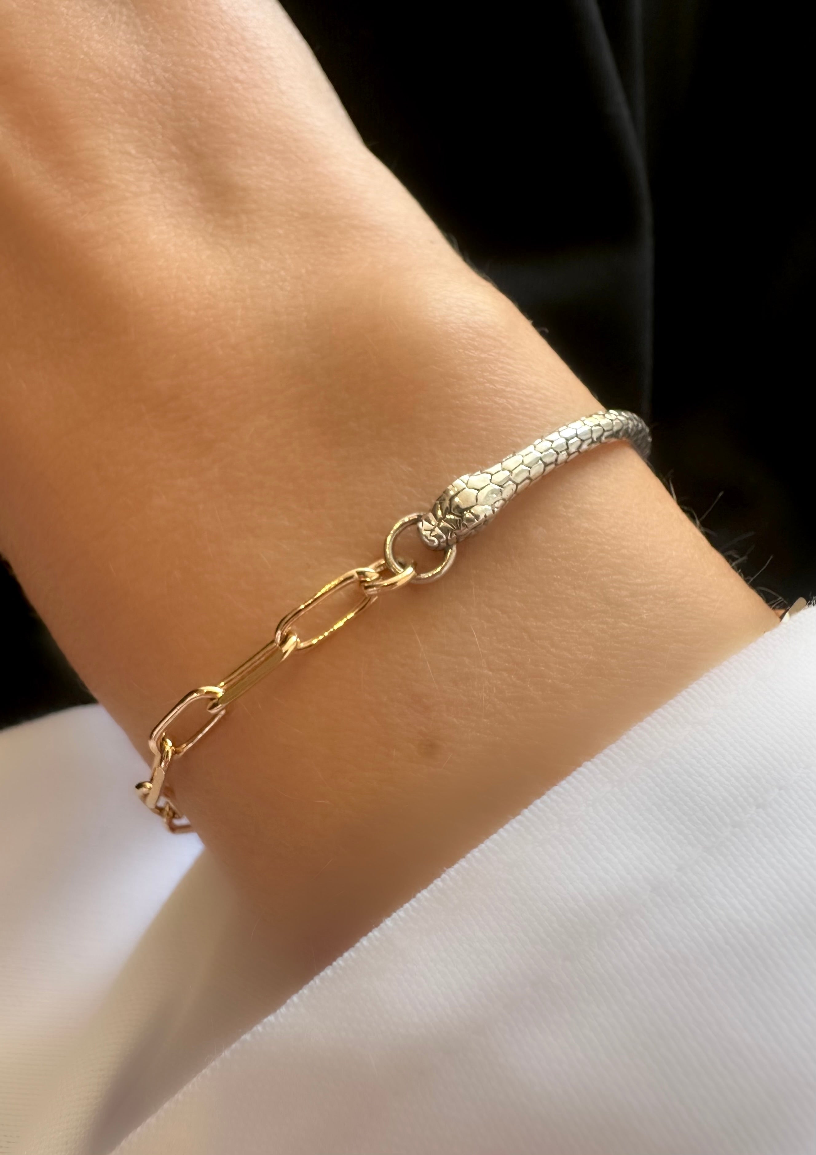 Brazalete Snake Bite (Plata 925)