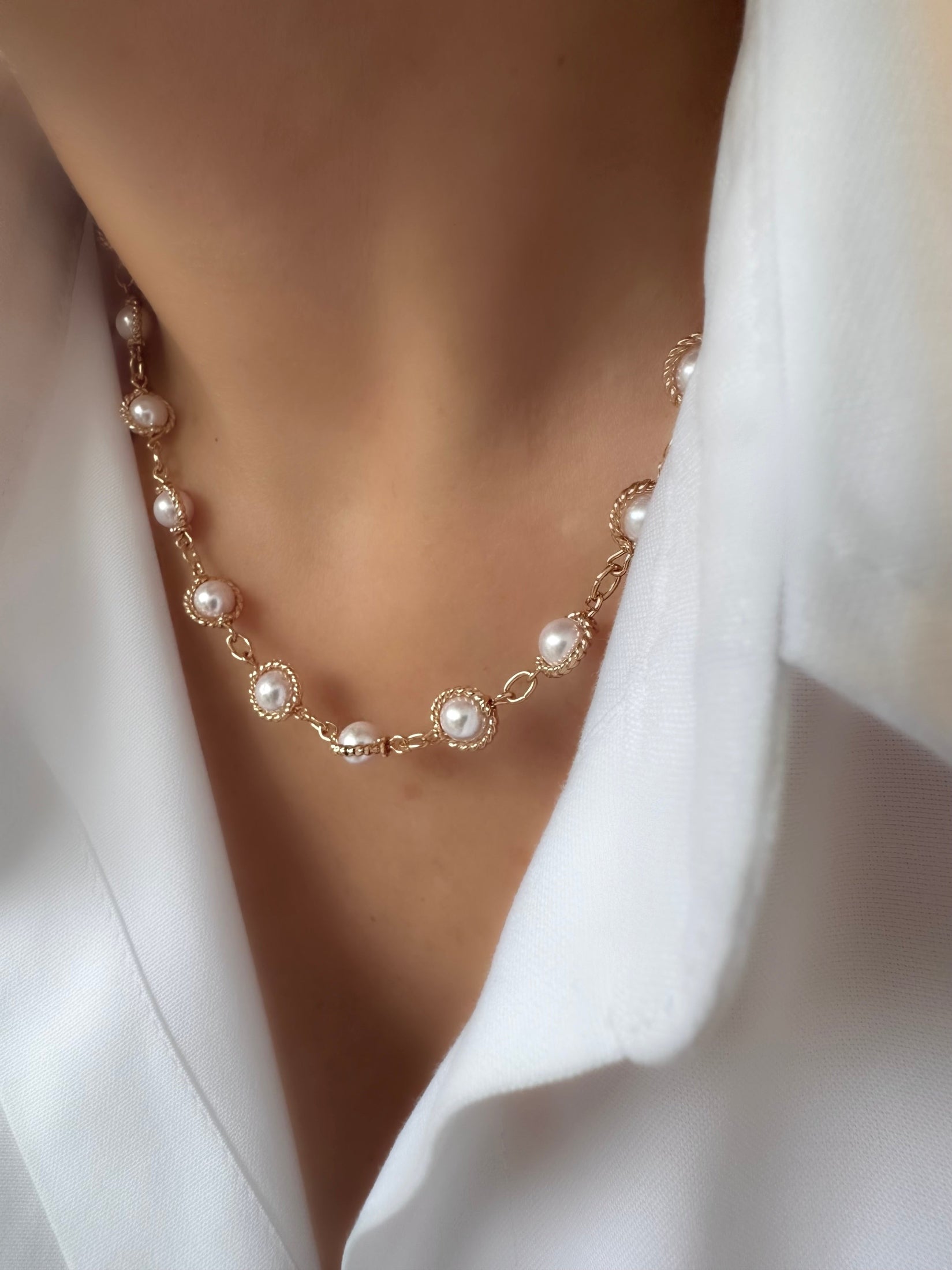 Antic Large Pearl Necklace