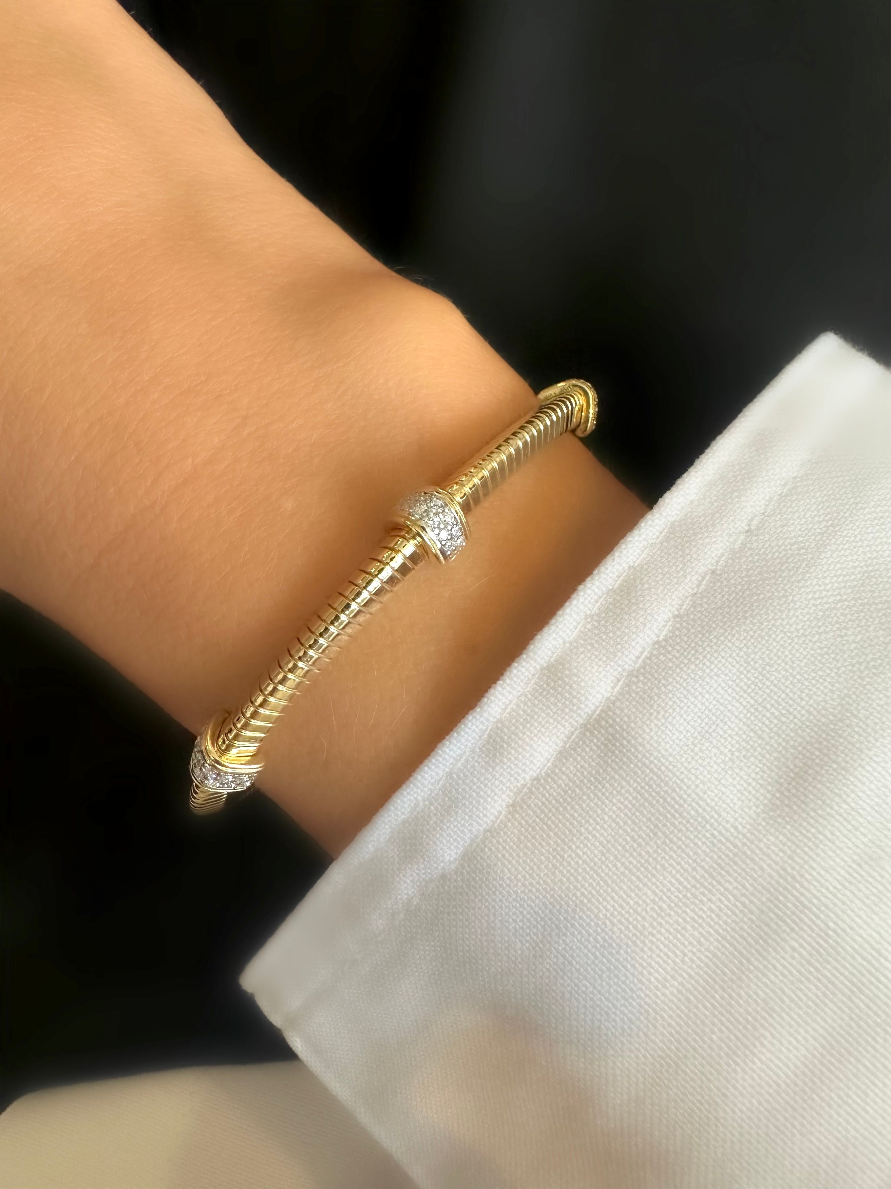 Brazalete Cruise Bermudas (Plata 925 bañada Oro 18k)