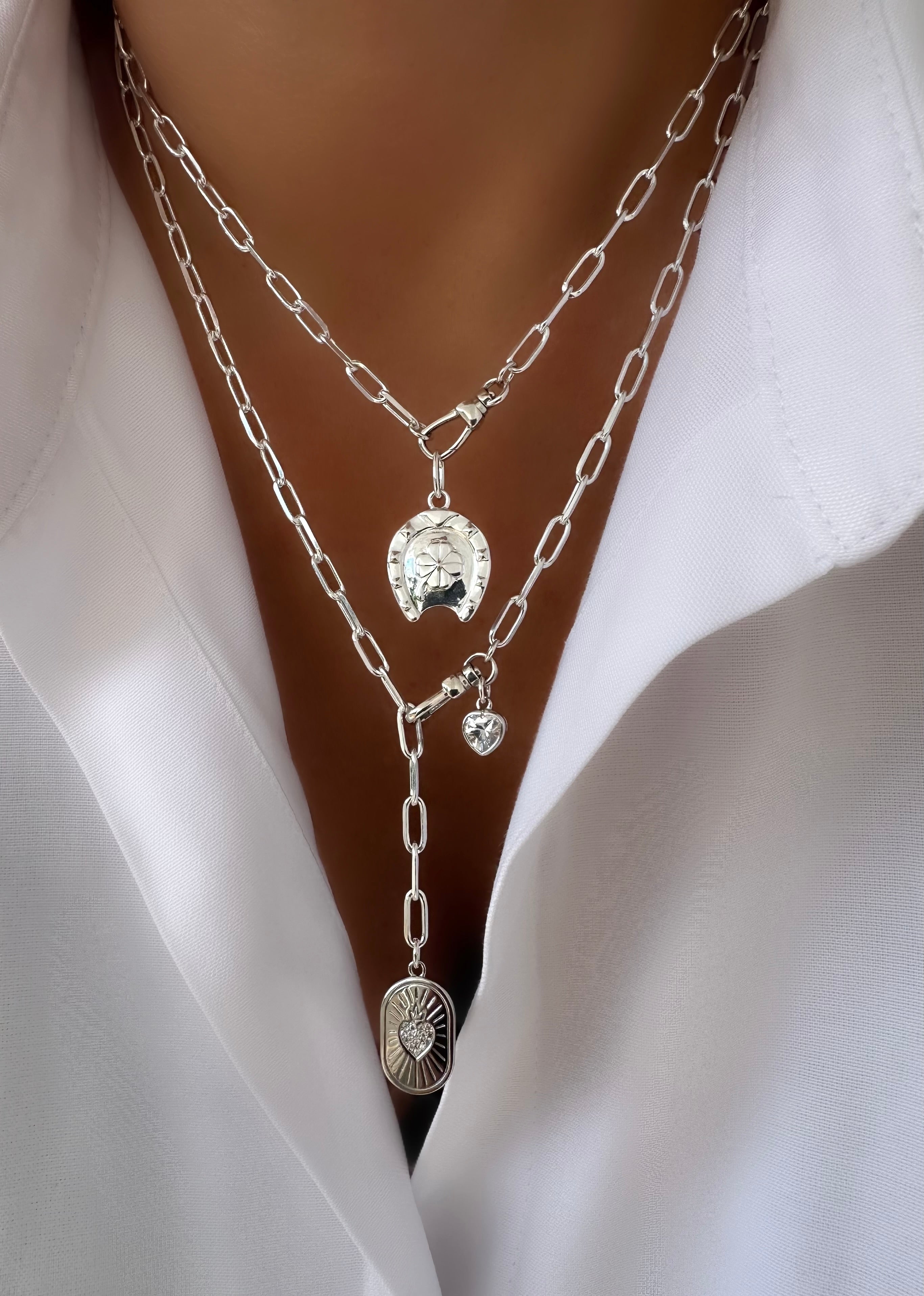 Allure Love Heart Halskette (925er Sterlingsilber)