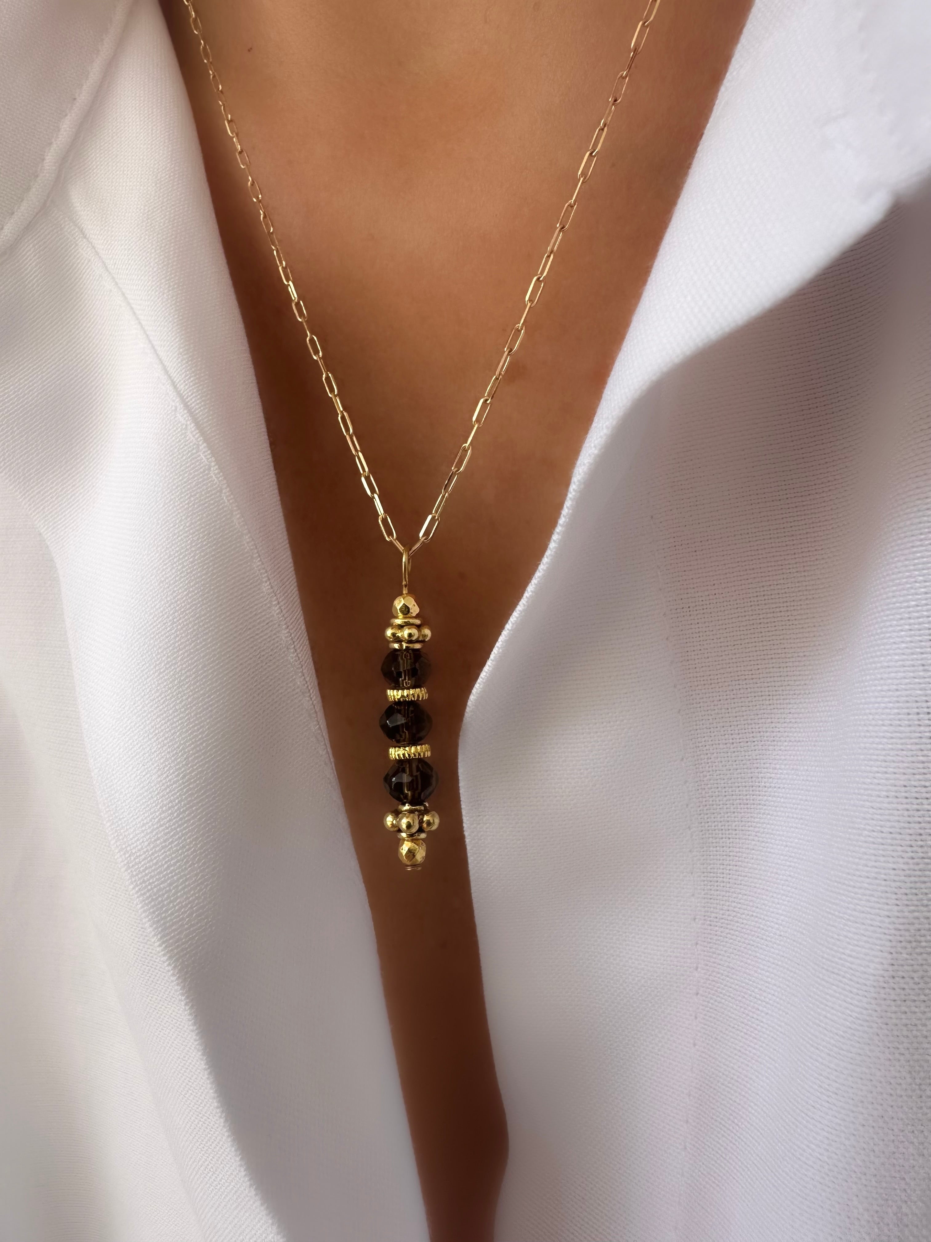 Energy Necklace (Fumé Quartz)