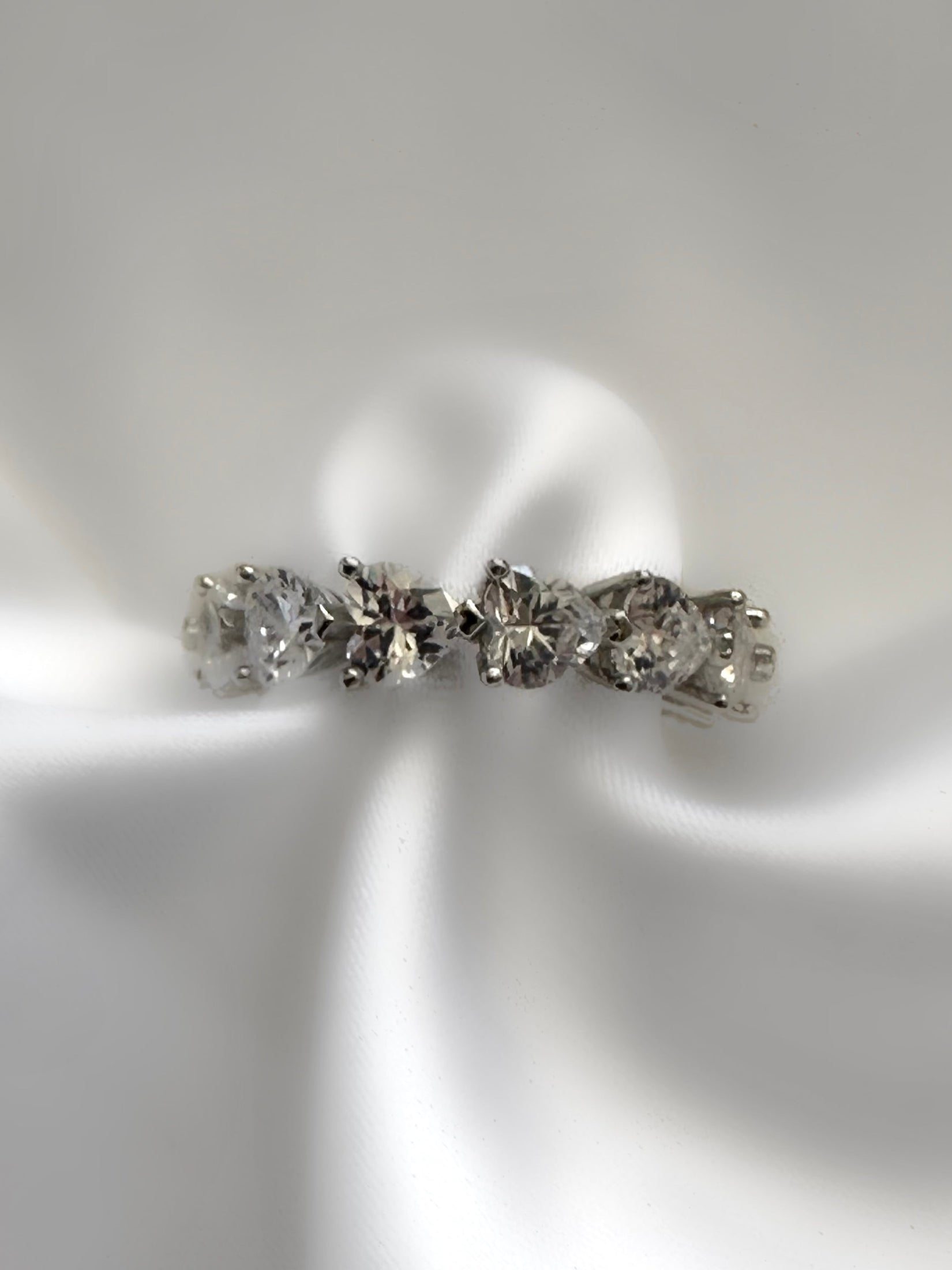 Anillo Riviere corazón (Plata 925)