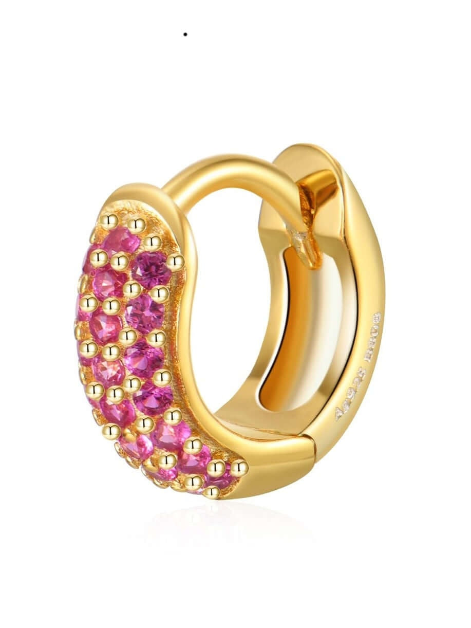 Runder Mini Ohrring (Rosa)