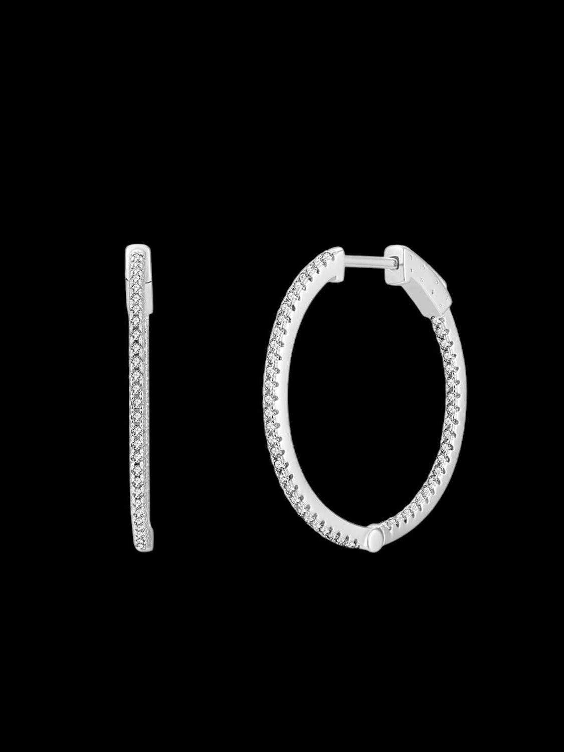 Circa 35 feine Creolen (925er Silber)