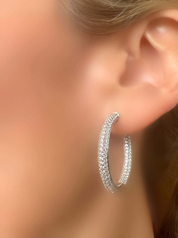 Splendor Round 35 Hoops (925 Silver)