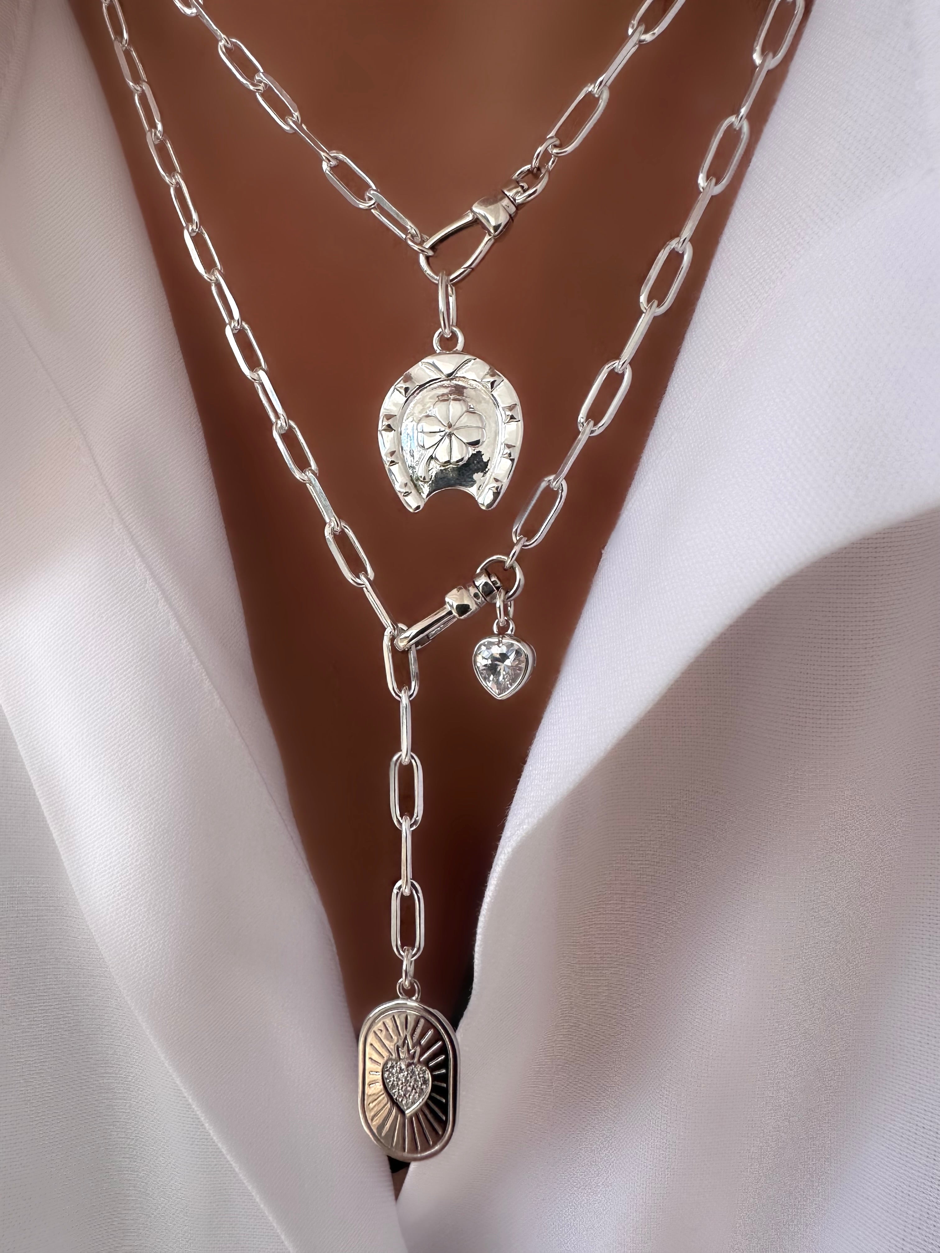 Allure Love Heart Halskette (925er Sterlingsilber)