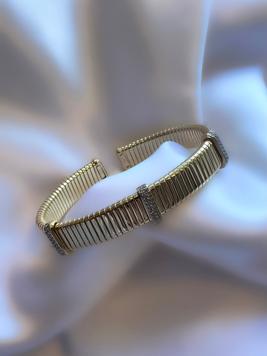 Brazalete Cruise (Plata 925 bañada Oro 18k)