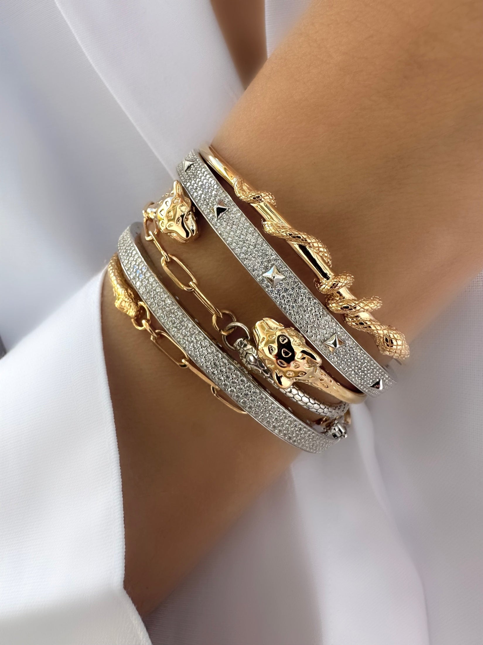 Brazalete Snake Bite (Plata 925)