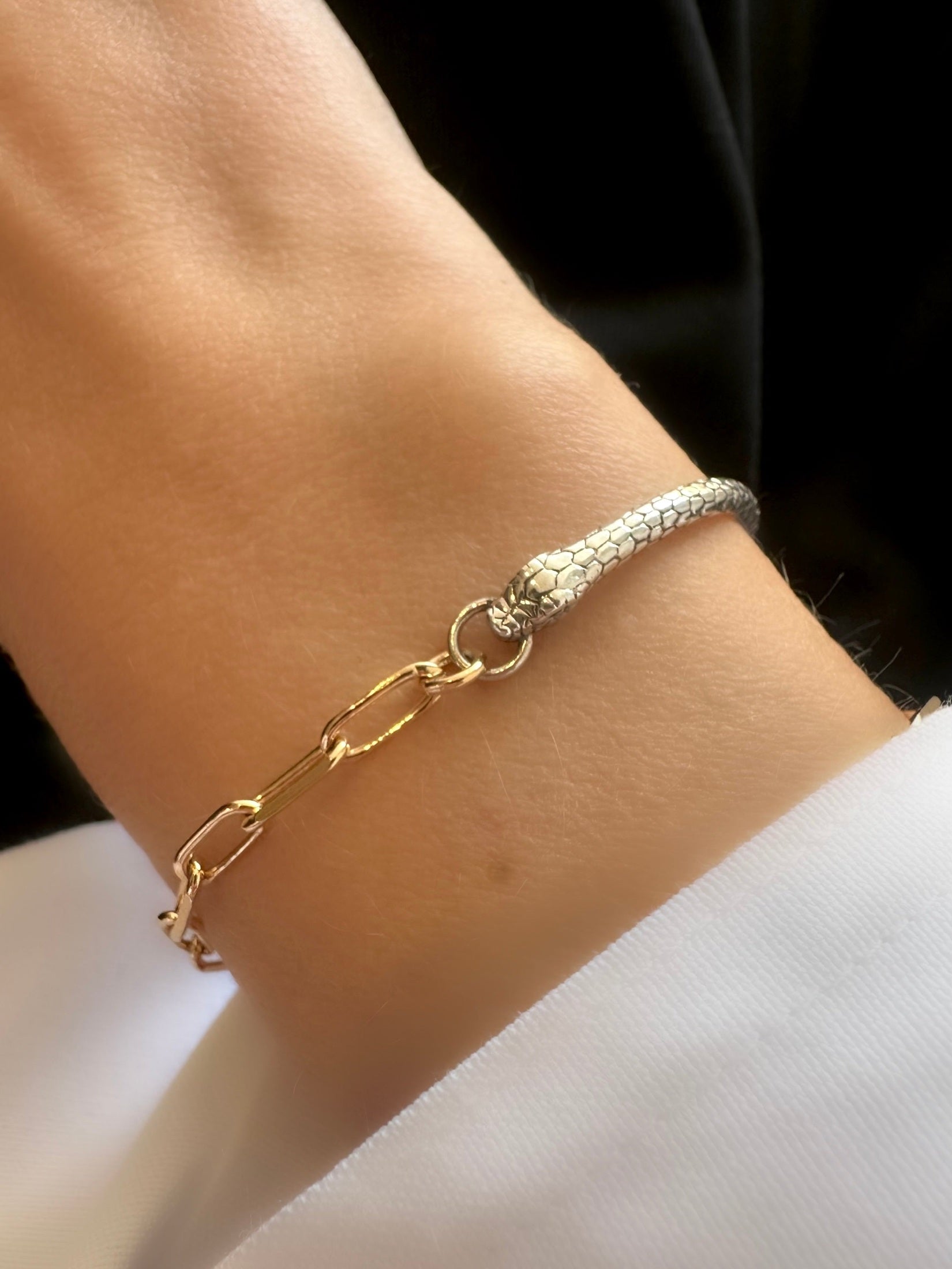 Brazalete Snake Bite (Plata 925)