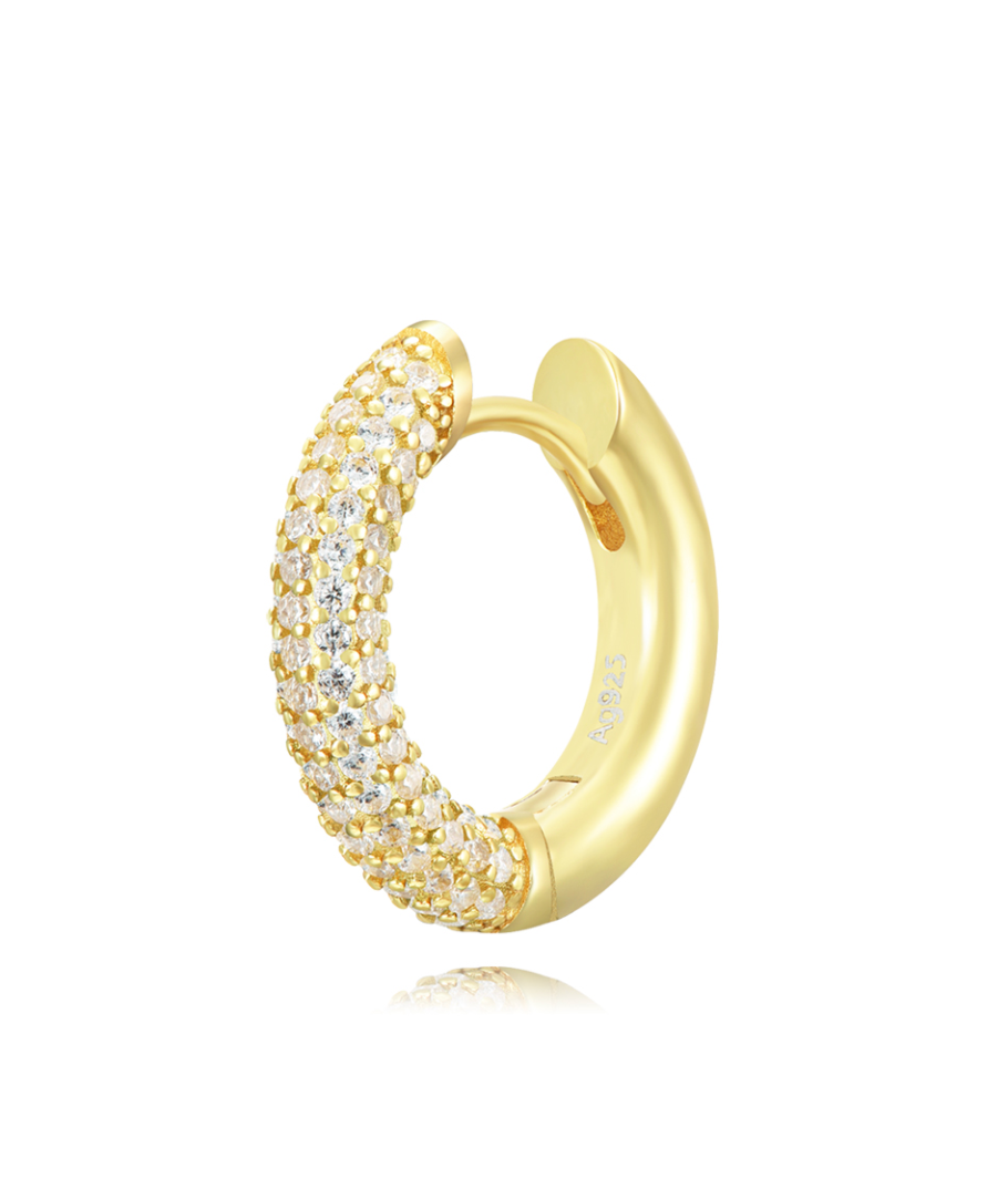 Arito Lux Round Medium (Plata 925 bañada Oro 18k)