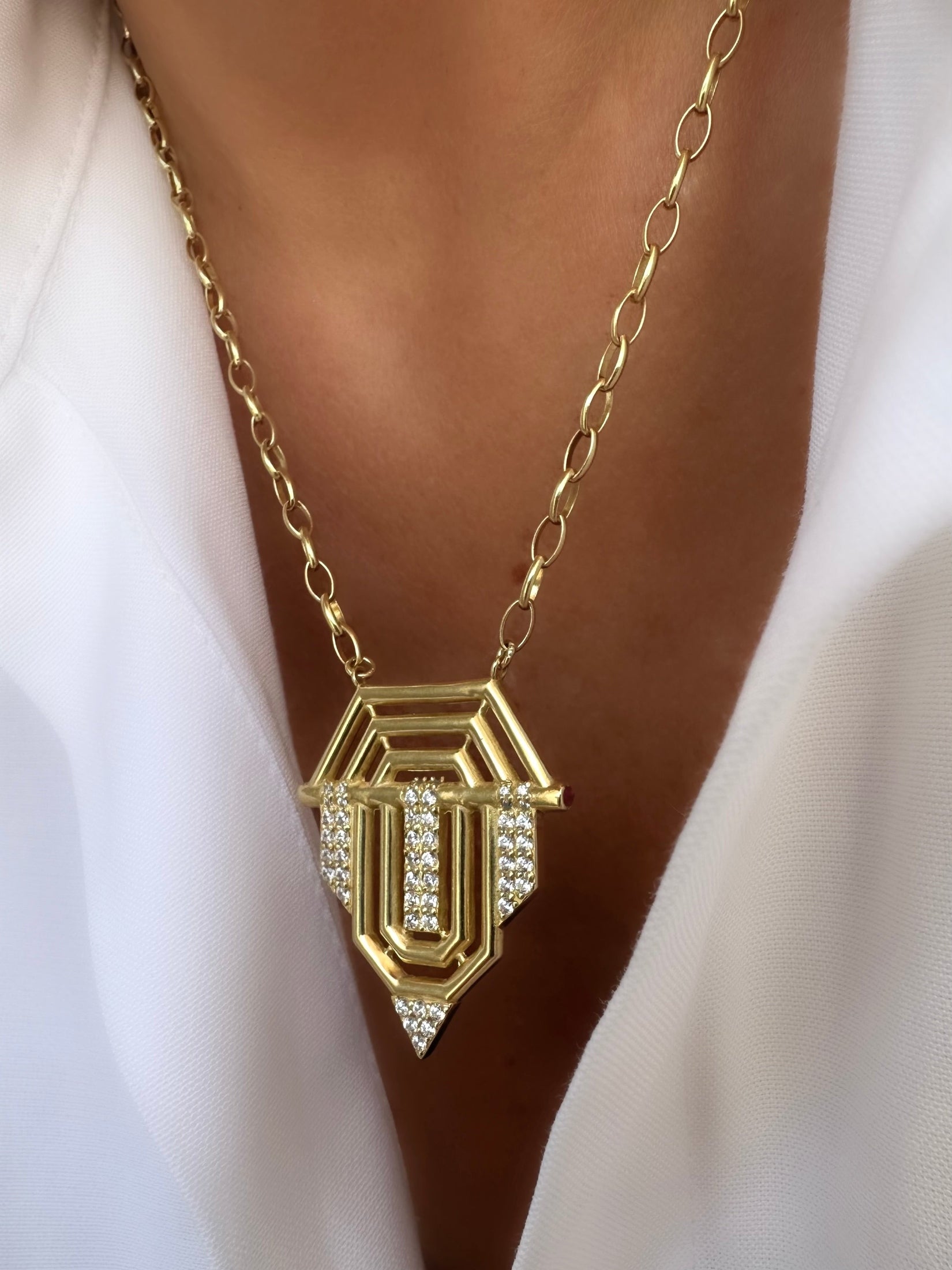 Allure Serenity Necklace (Gold Vermeil)