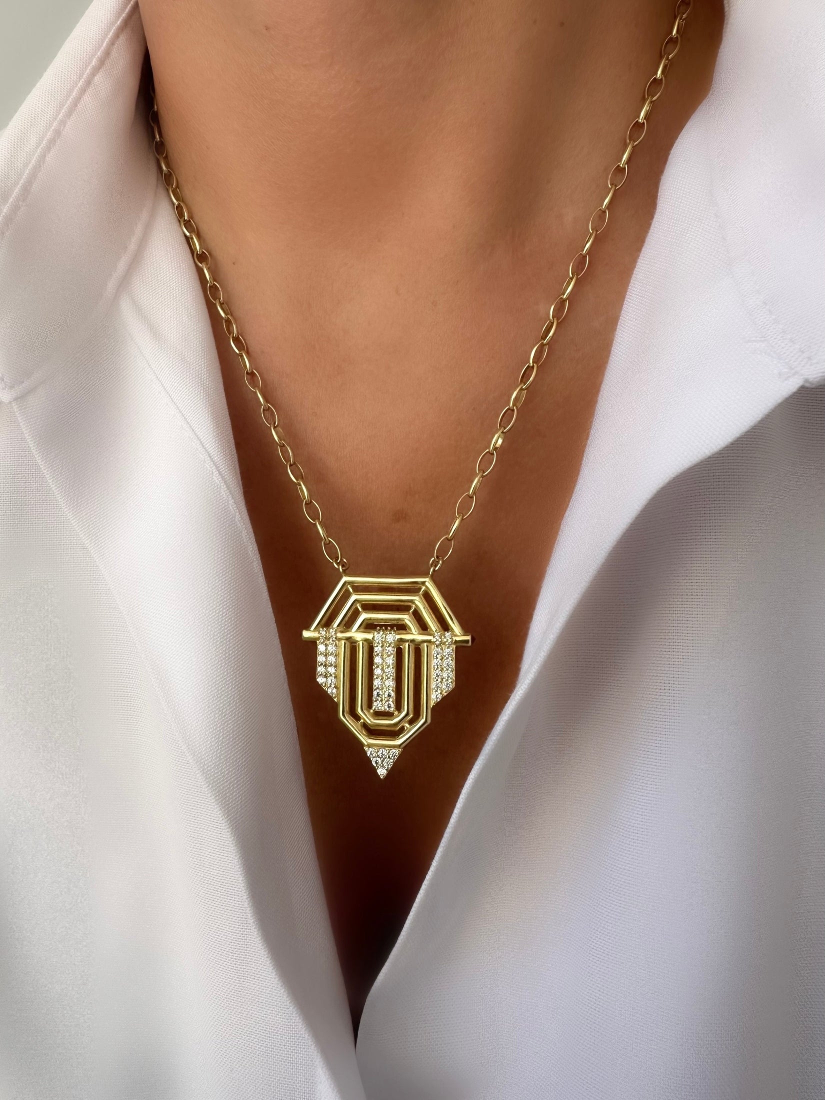 Allure Serenity Necklace (Gold Vermeil)