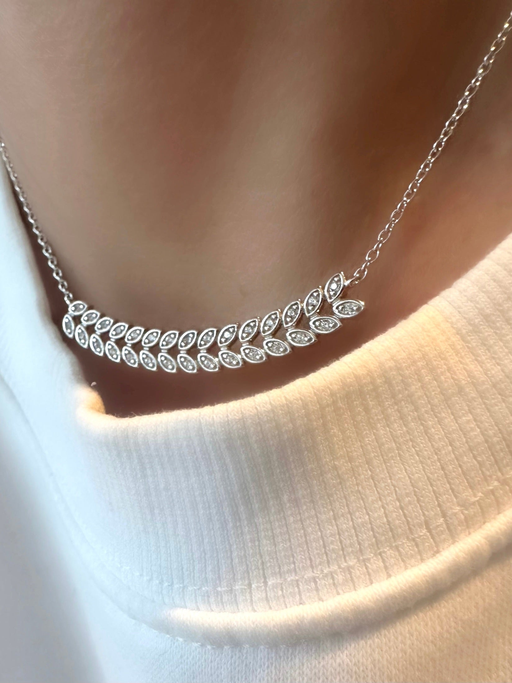 Collar Barra Rama (Plata de Primera Ley 925) (RBJ*)