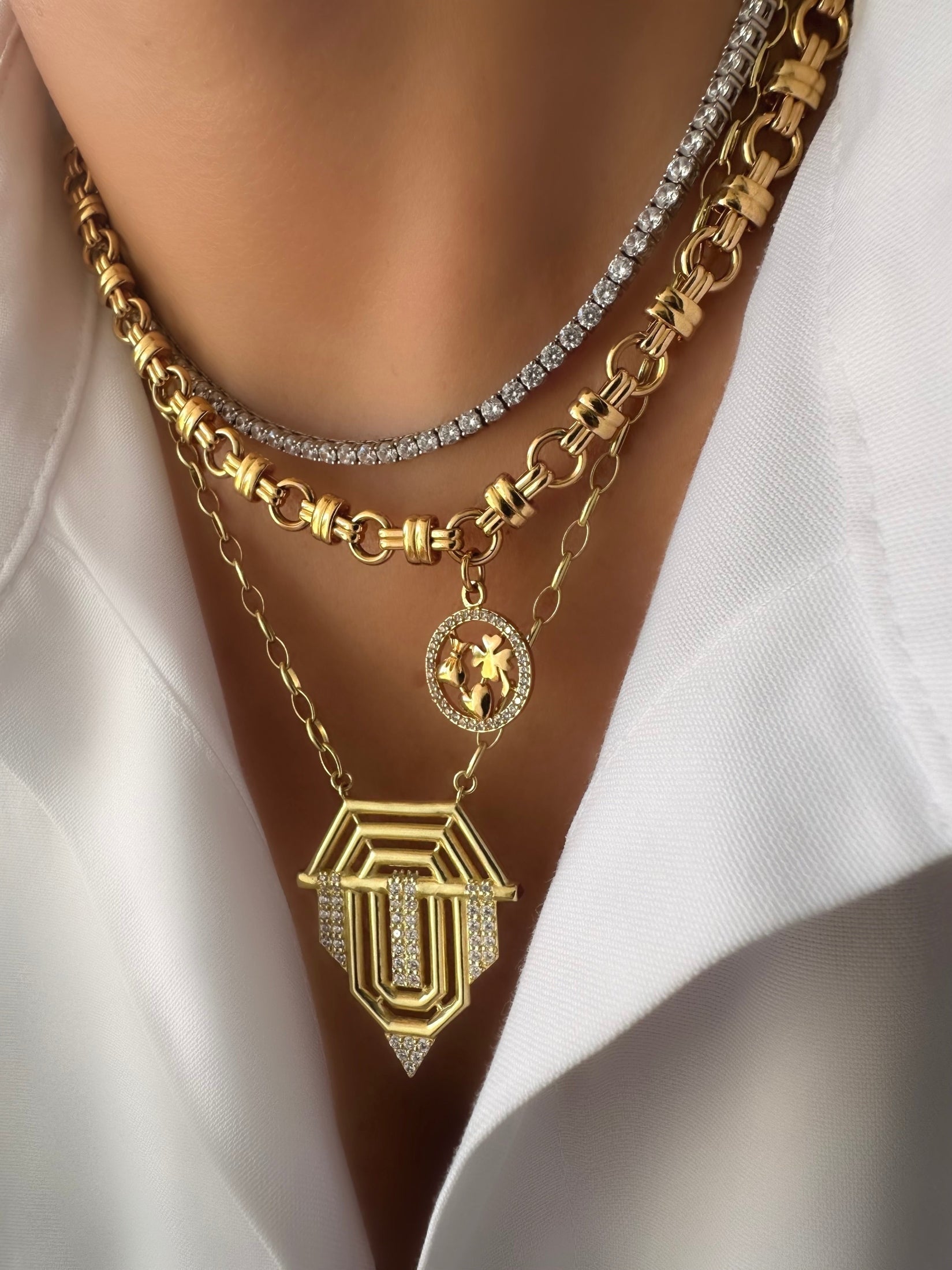 Collar Allure Serenity (Oro Vermeil)