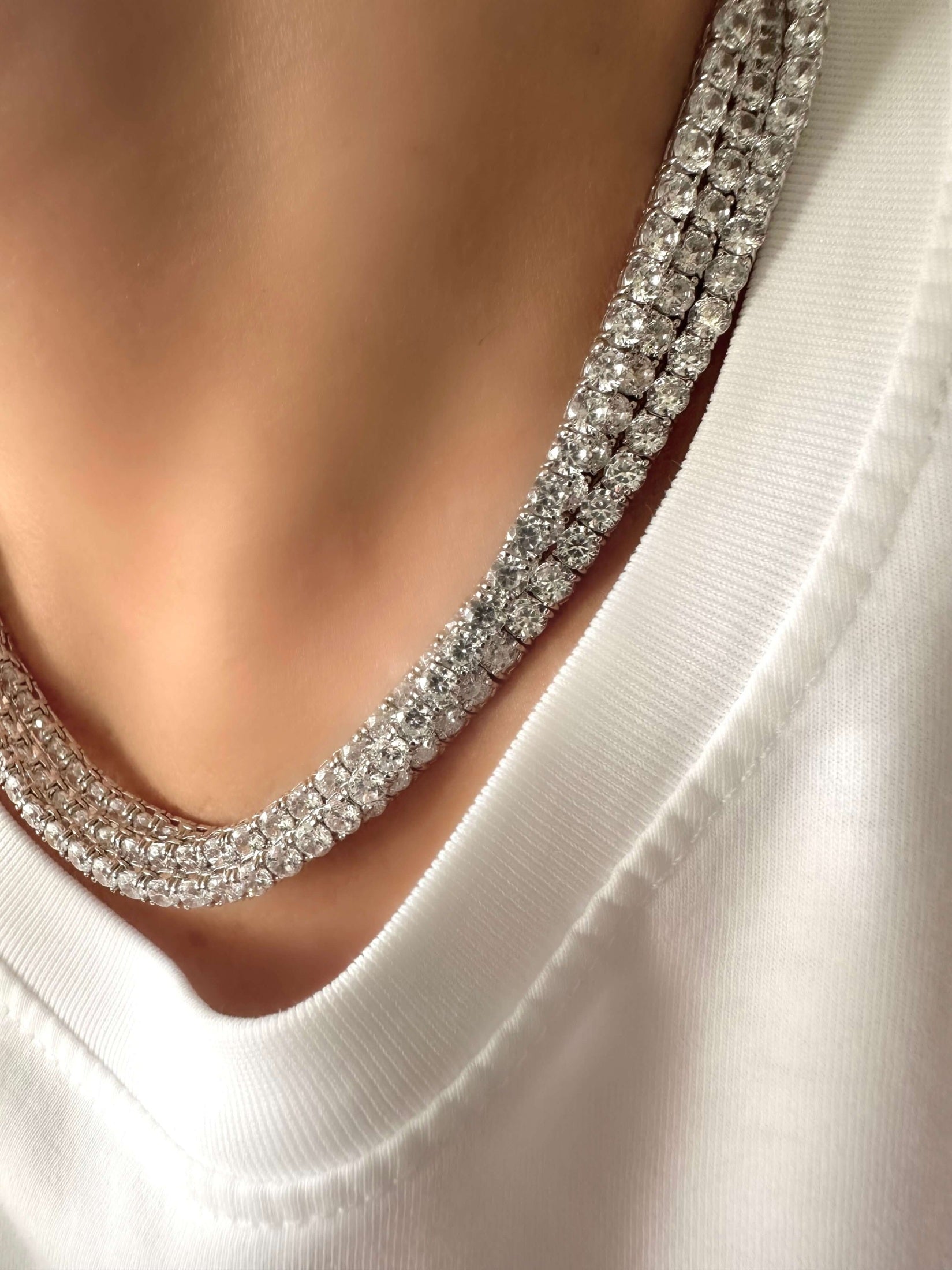 Collar Classic Riviere (4mm) (Plata 925)