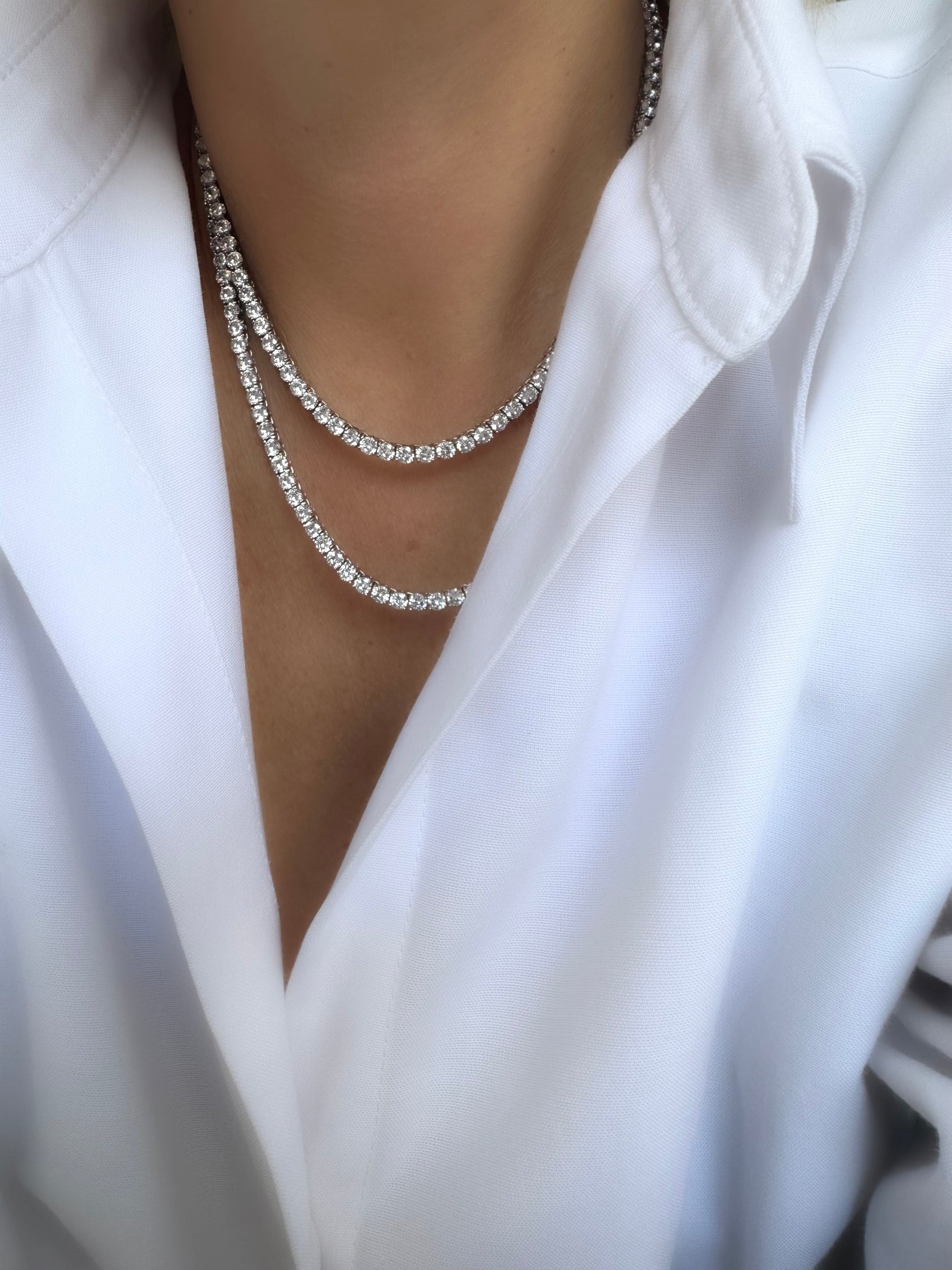 Collar Classic Riviere Large (4mm) (Plata 925)