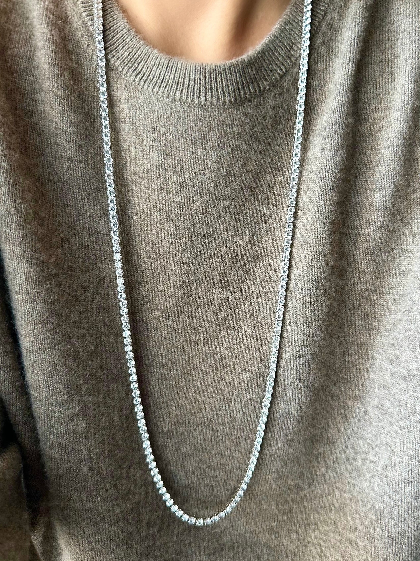 Collar Classic Riviere Large (4mm) (Plata 925)