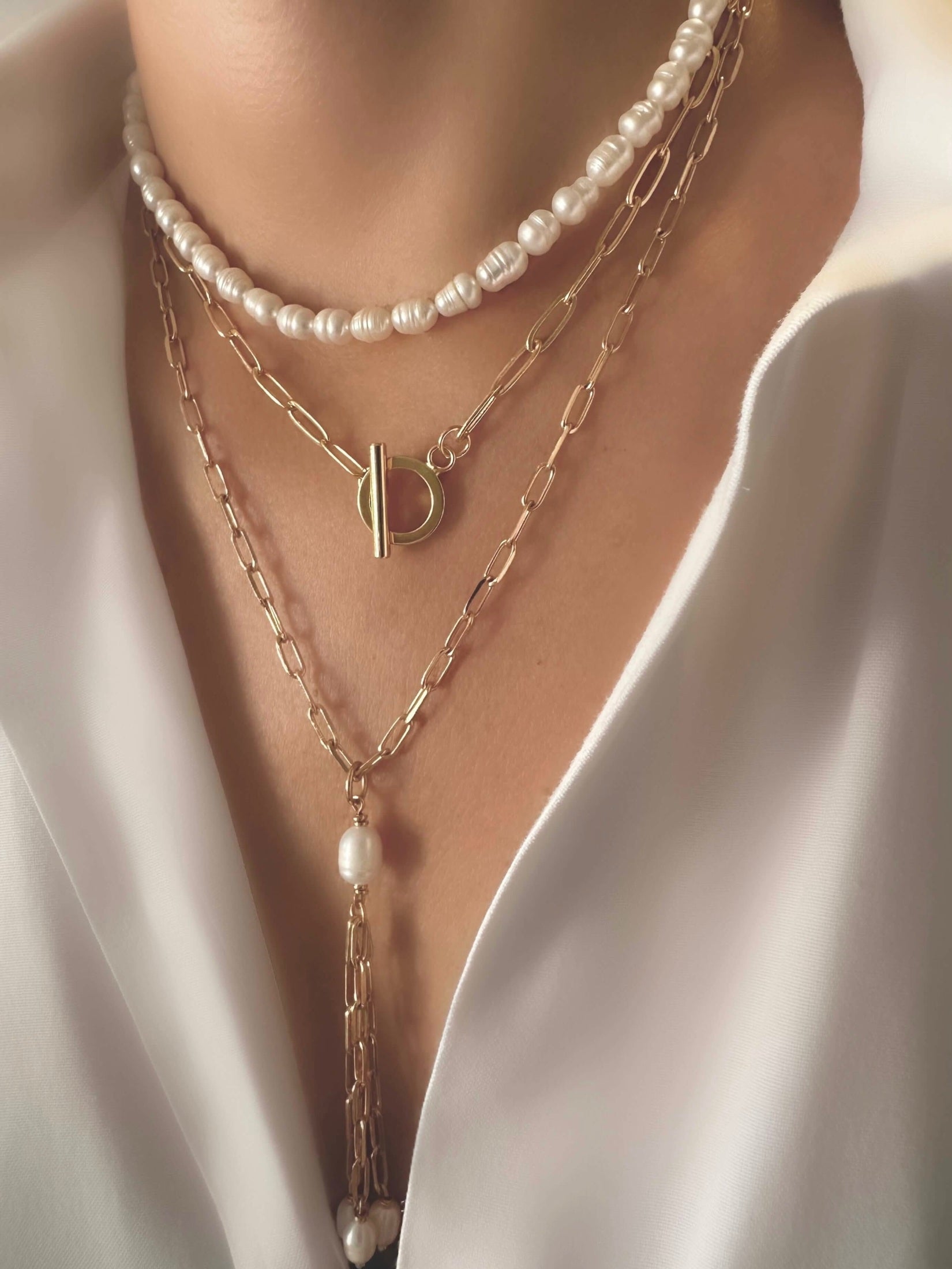 Dolce Pearl Ypsilon Halskette
