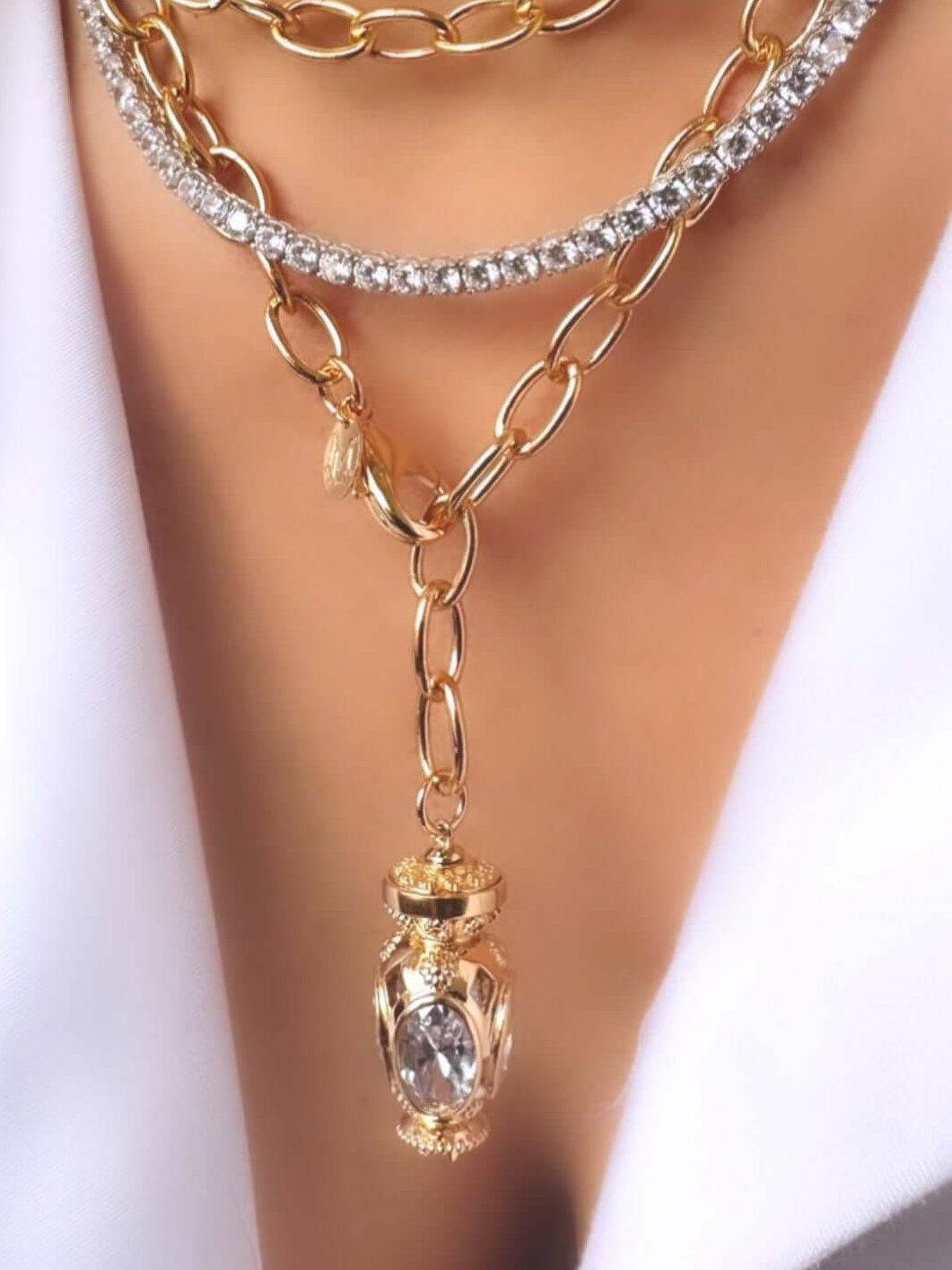 Double Long Botafumeiro Necklace
