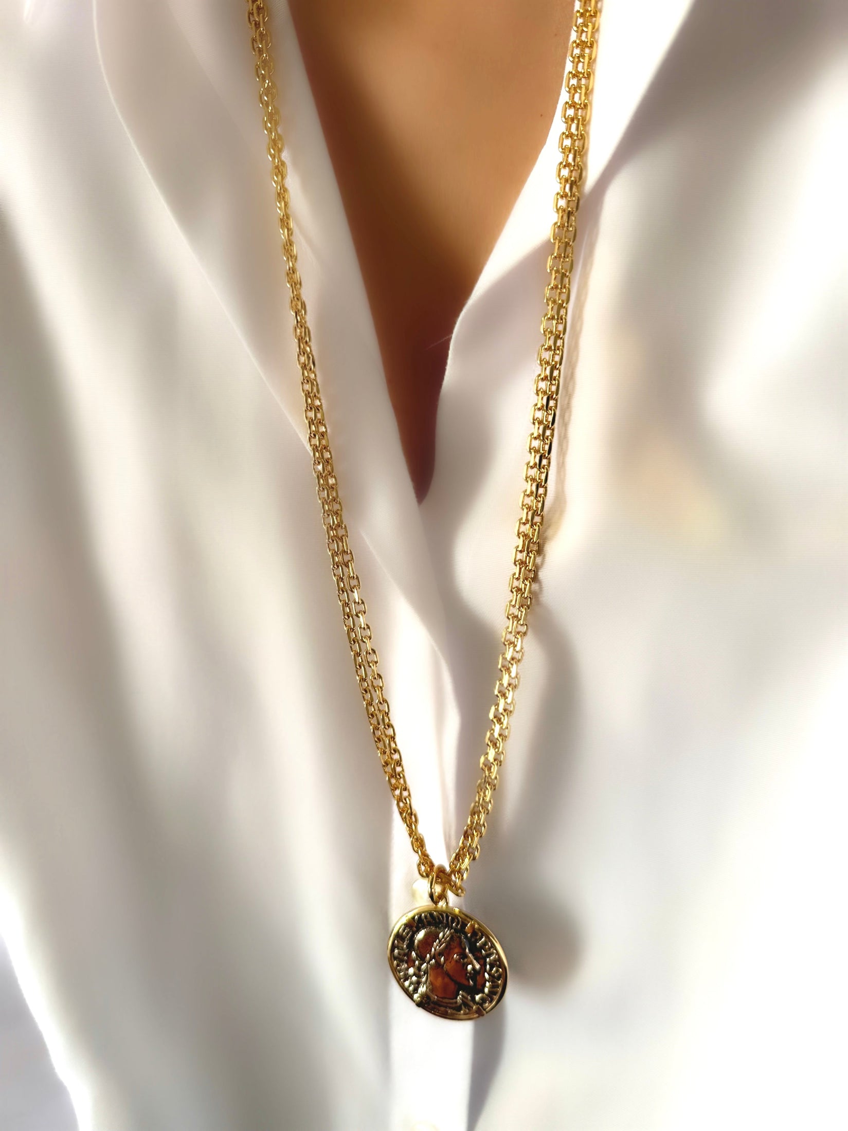 Ancient Roman Coin Necklace Large