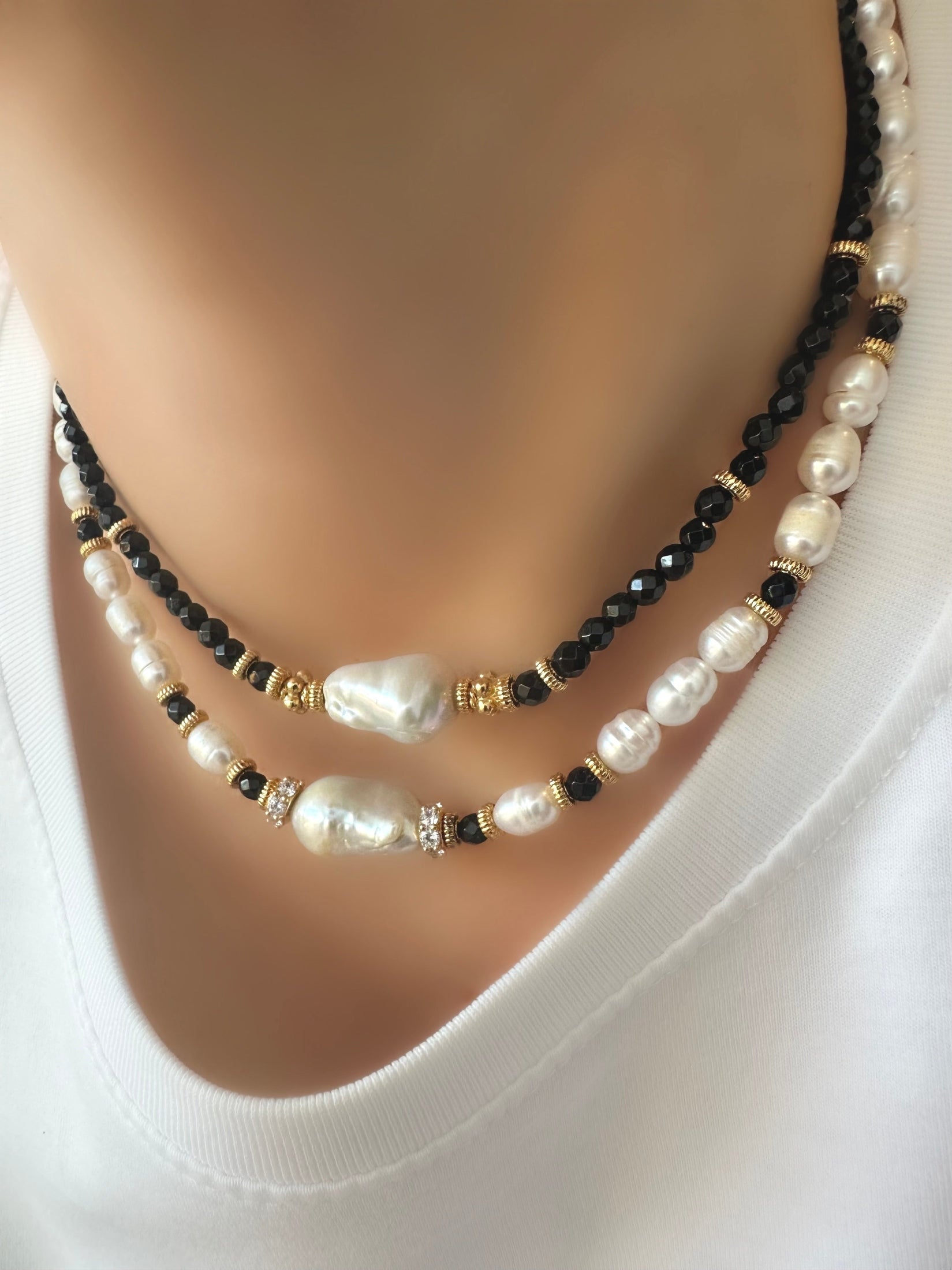 Collar Petite Stones Baroque (Onix)