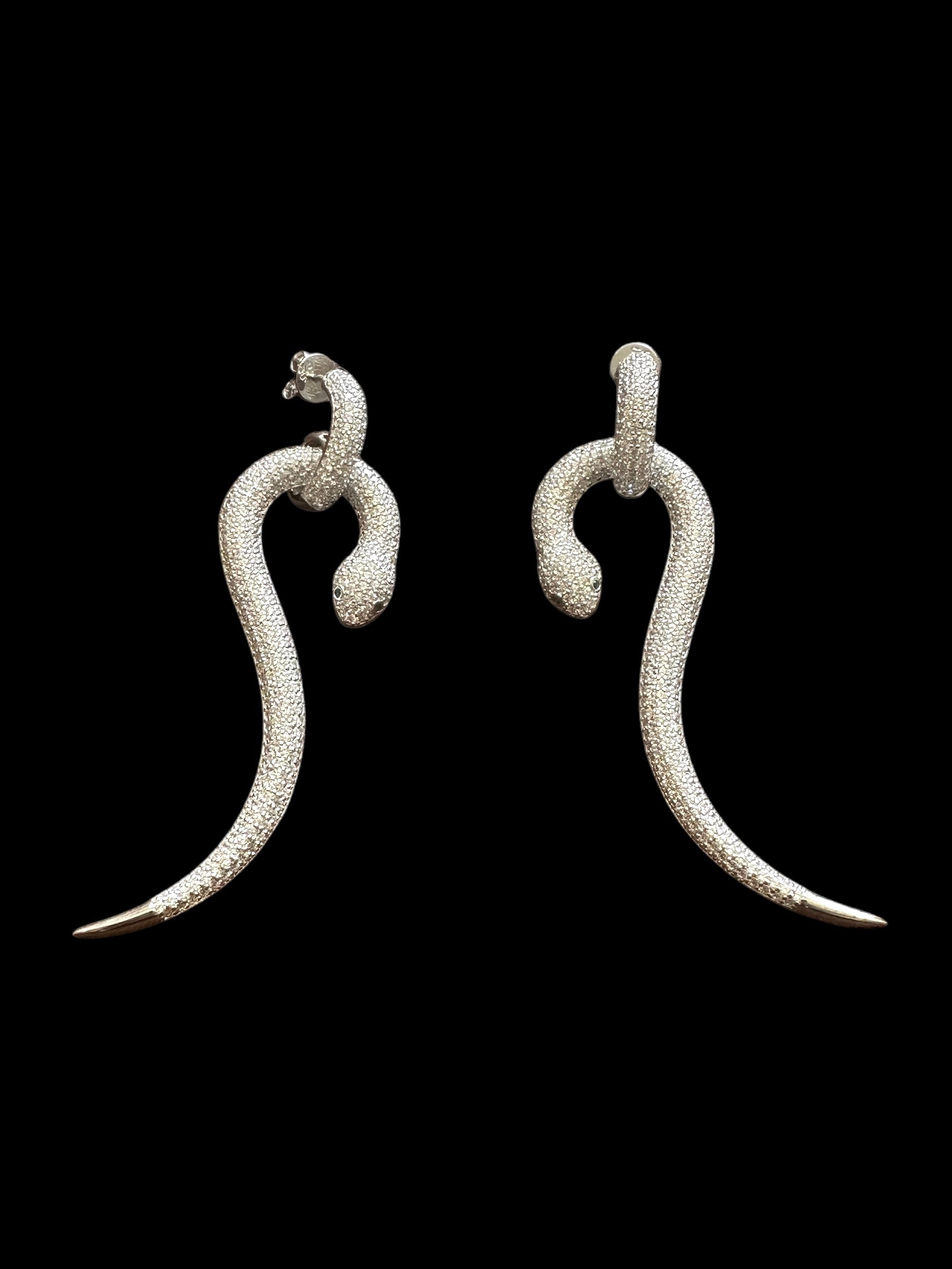 Pendientes Large Snake (Plata 925)