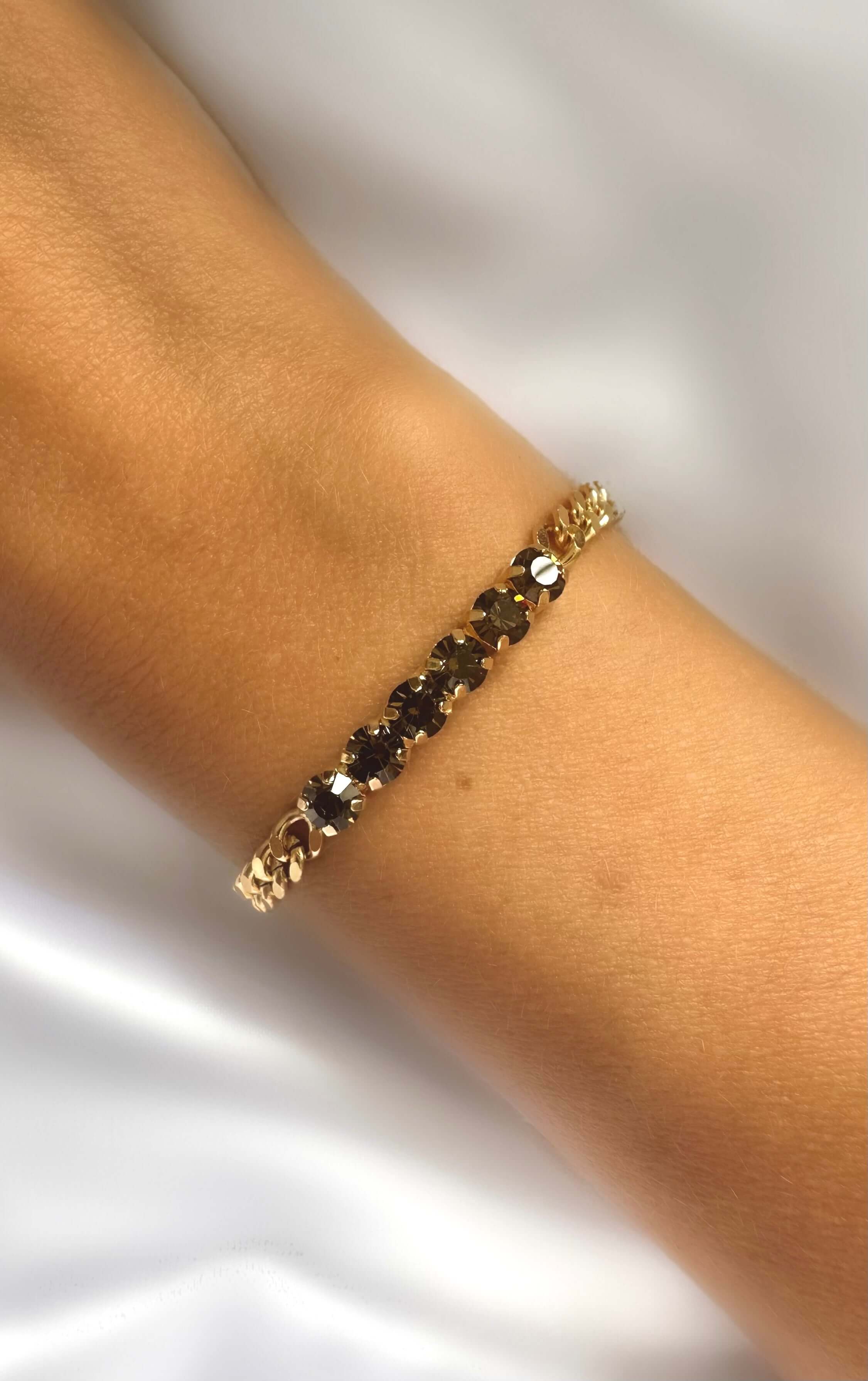 Chain Bombons Bracelet (Smoky Brown)