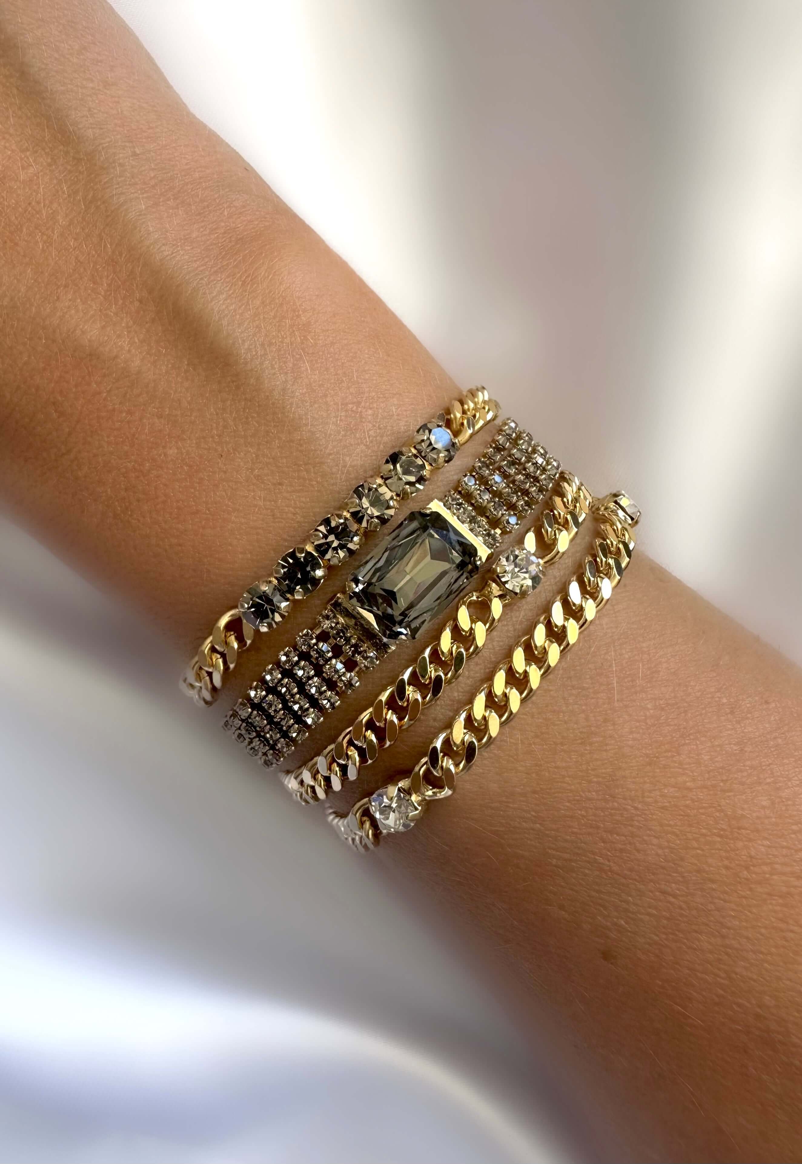 Pulsera Chain Bombons (Gris)