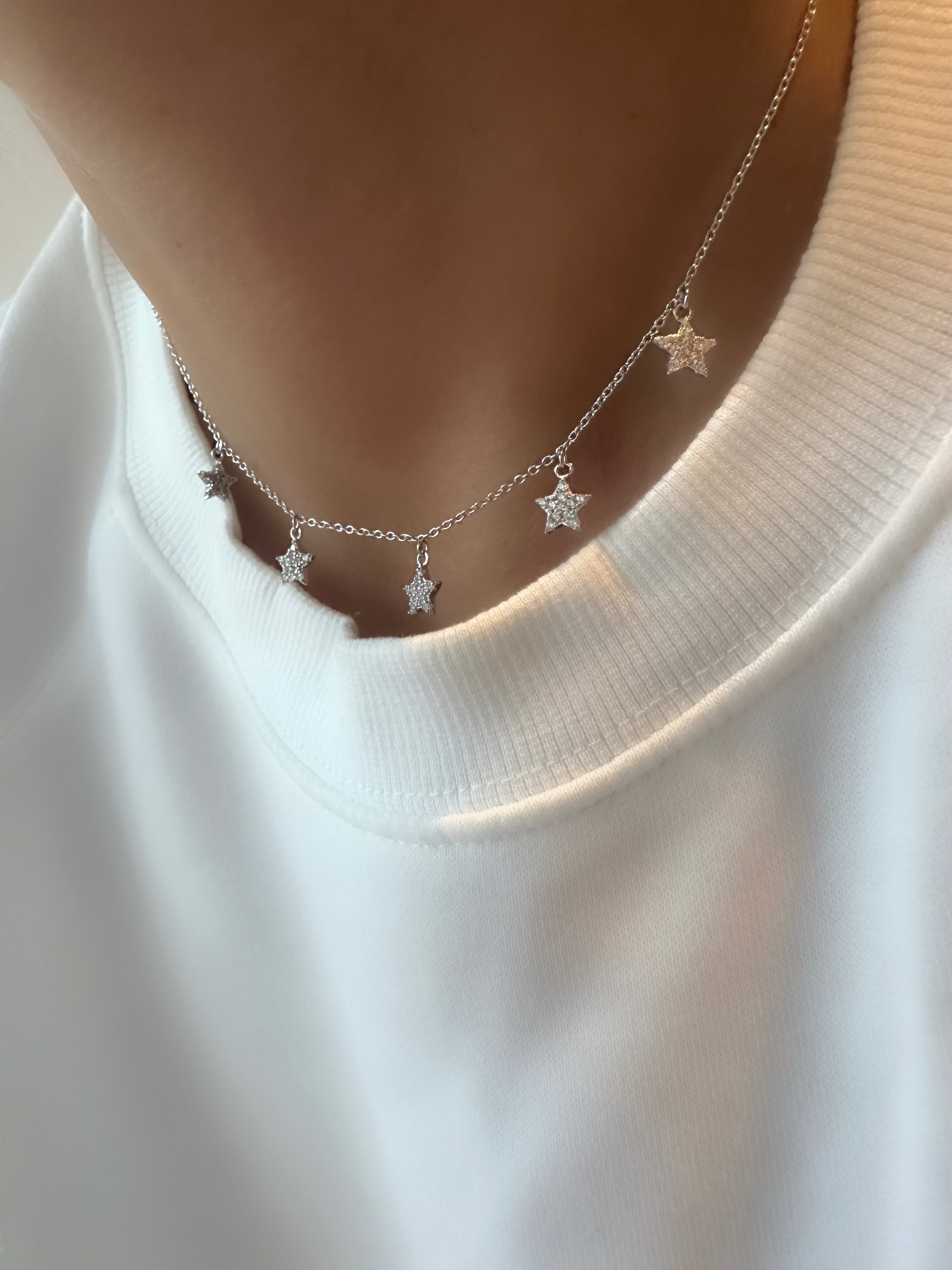 Stern-Halskette (Silber)