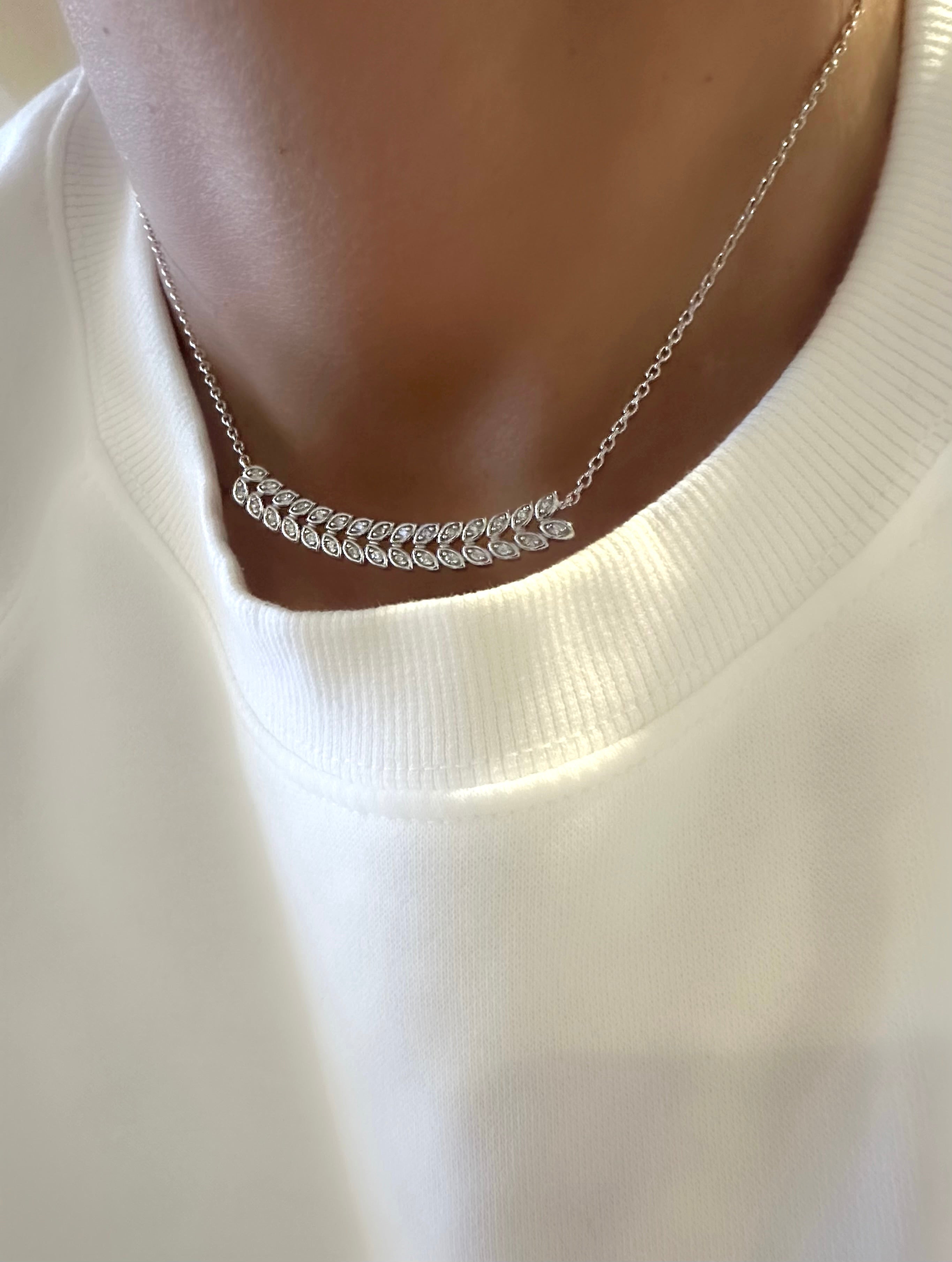 Halskette Branch Bar (925er Sterlingsilber)