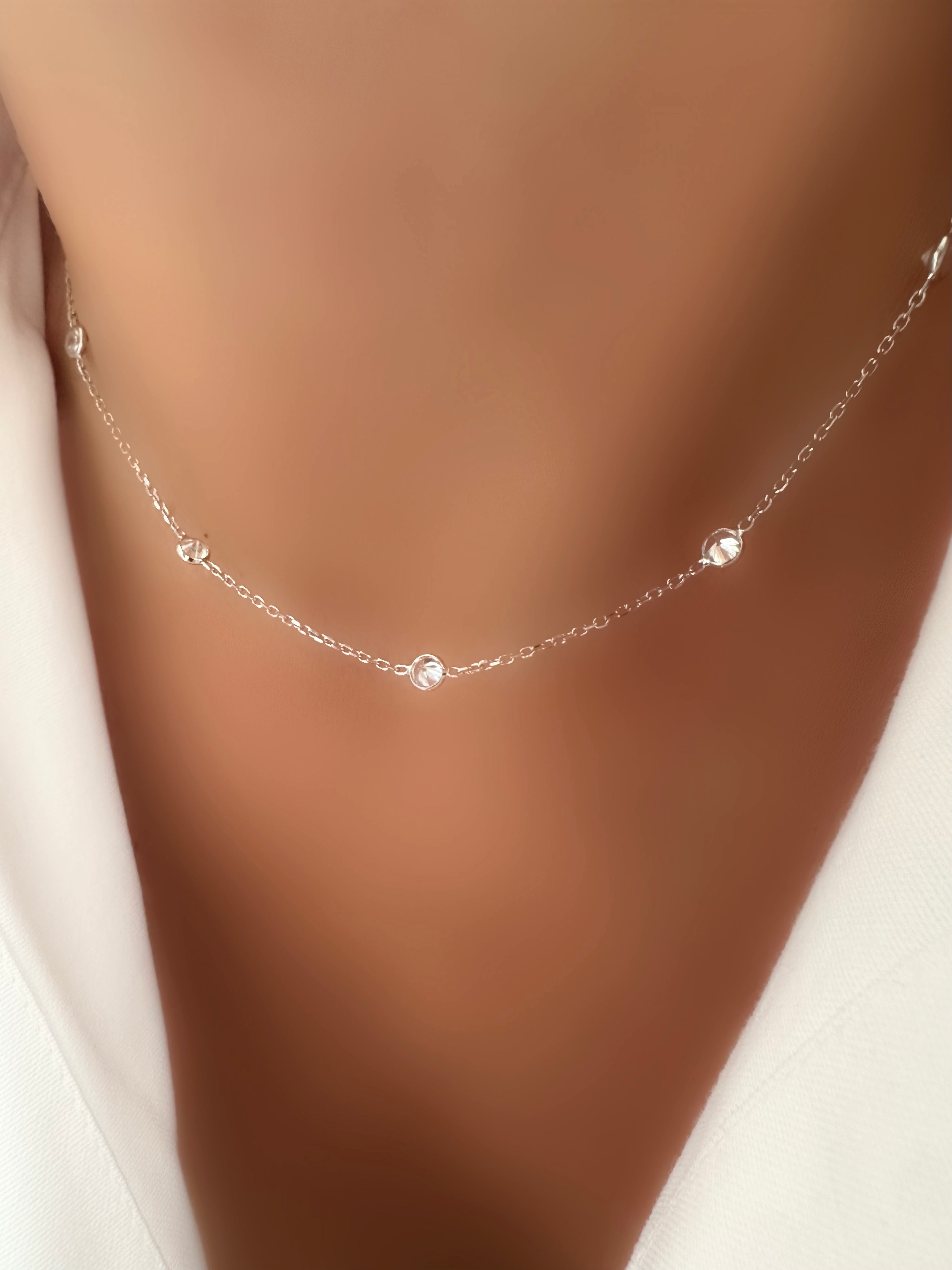 Salem Space Petite Halskette (925er Sterlingsilber)