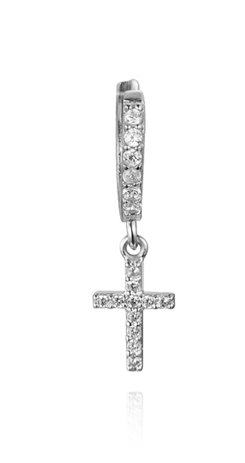 Cruz Circ Earring (Sterling Silver)