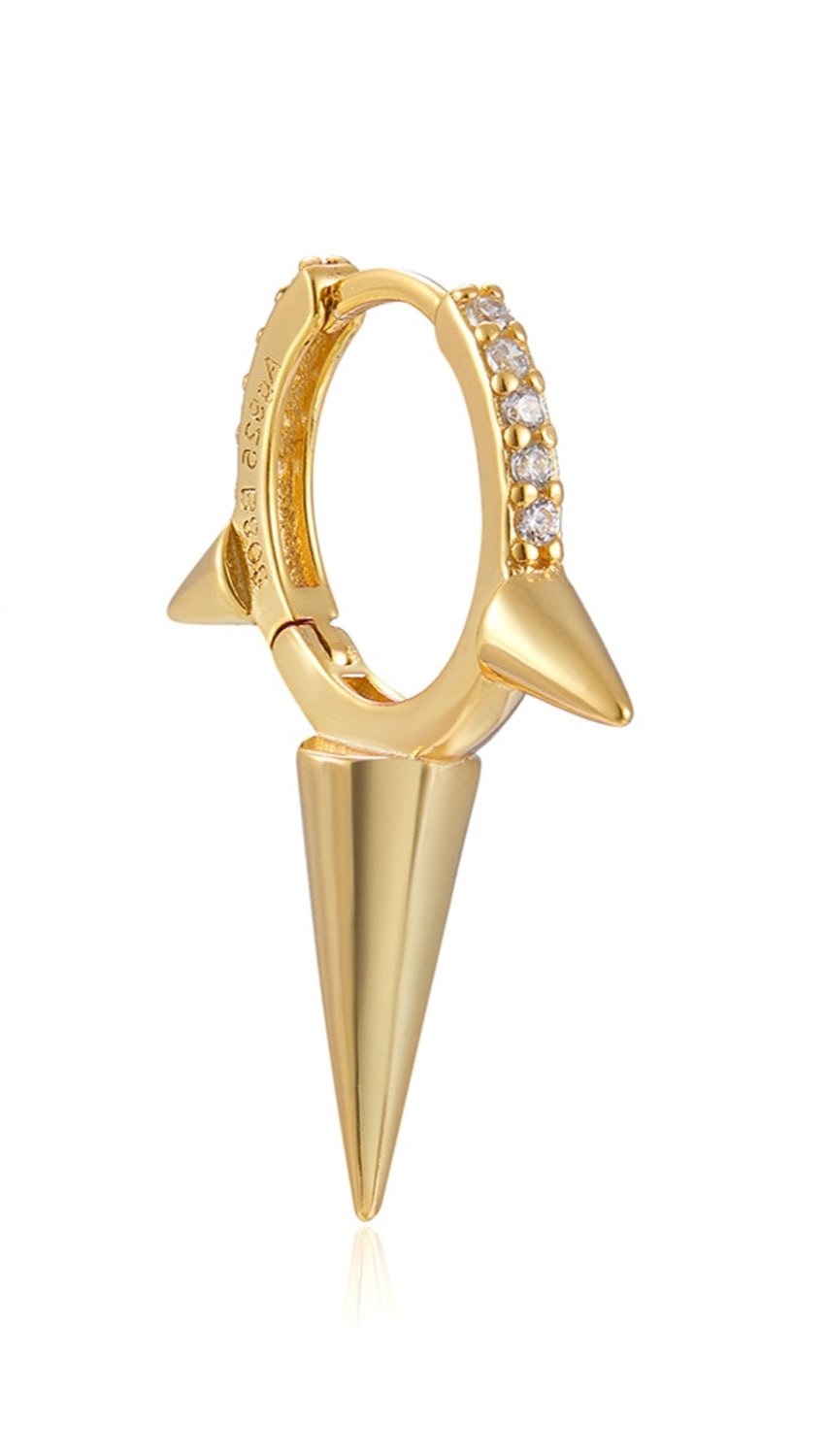 Lux Spiked Hoop
