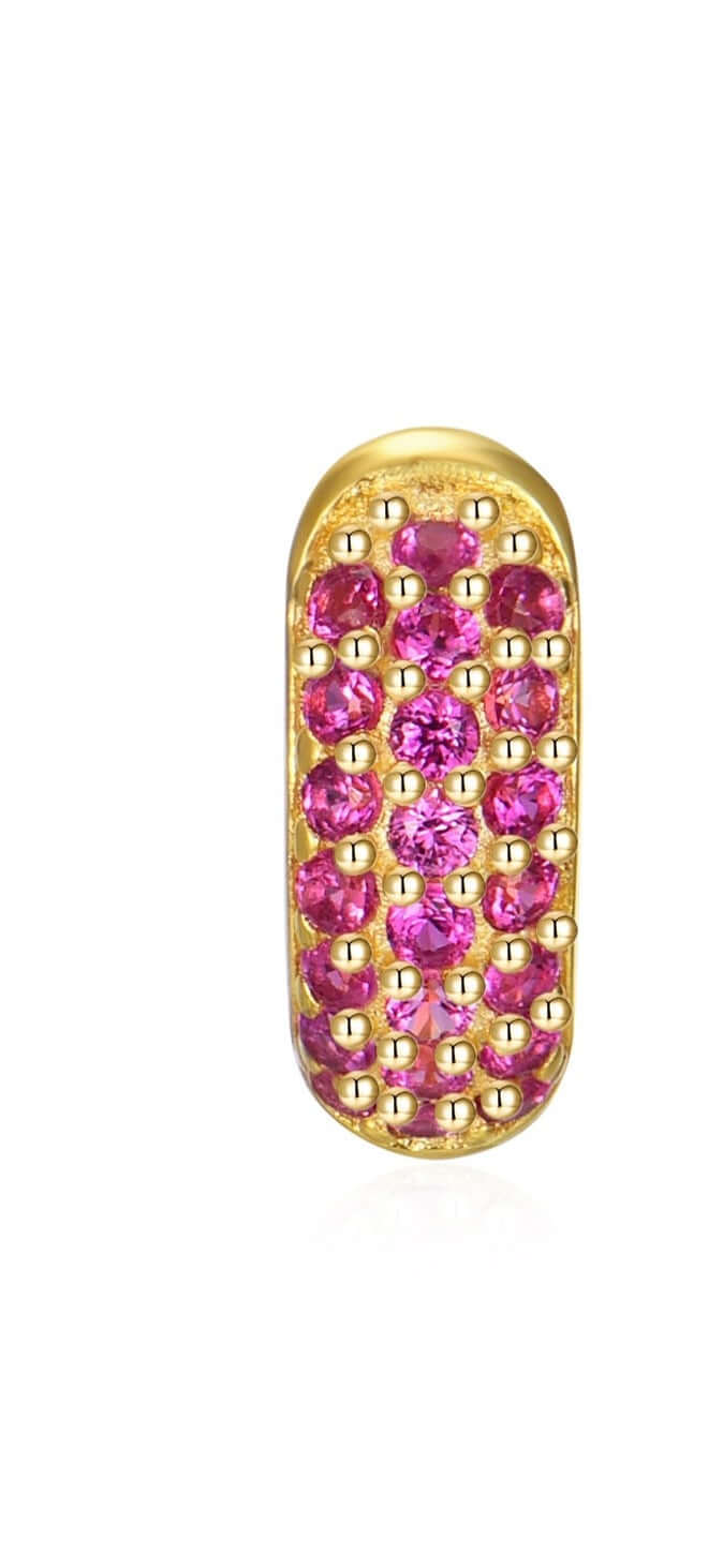 Le Marshand® - Joyería en plata 925, chapado en Oro 24K - Arito Round Mini (Rosa) - Diseños propios - Brazaletes, pulseras, collares y pendientes - Joyería online - Mallorca