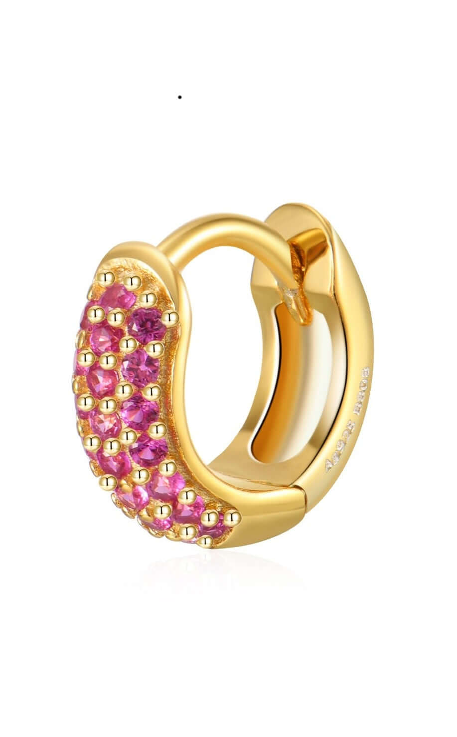 Round Mini Earring (Pink)