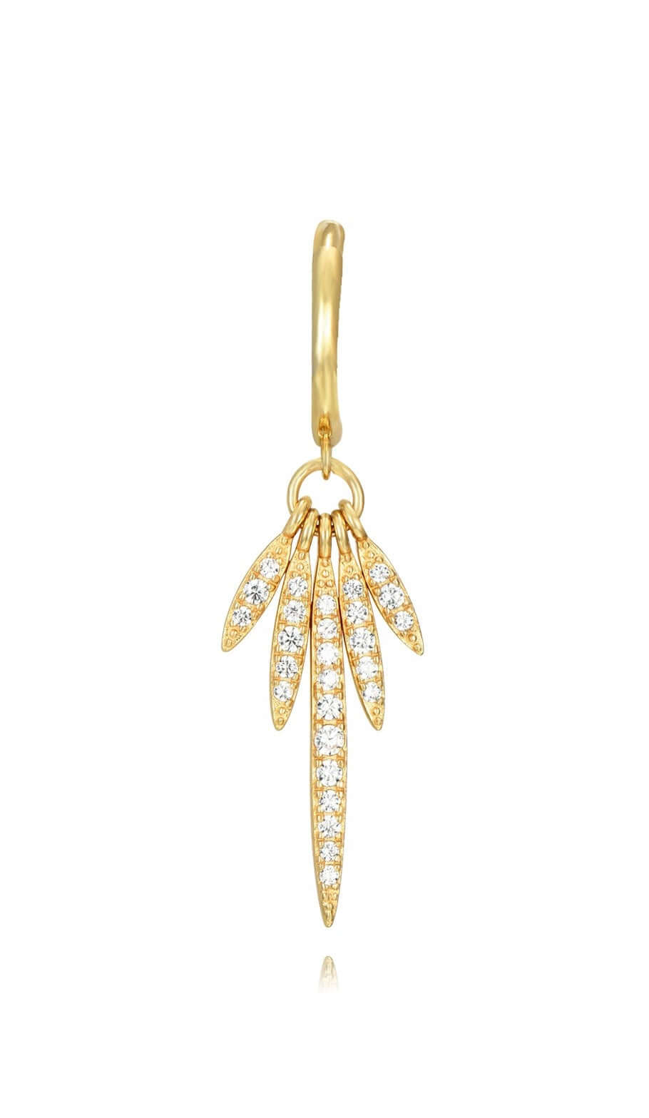 Le Marshand® - Joyería en plata 925, chapado en Oro 24K - Arito Lux Pluma Real - Diseños propios - Brazaletes, pulseras, collares y pendientes - Joyería online - Mallorca