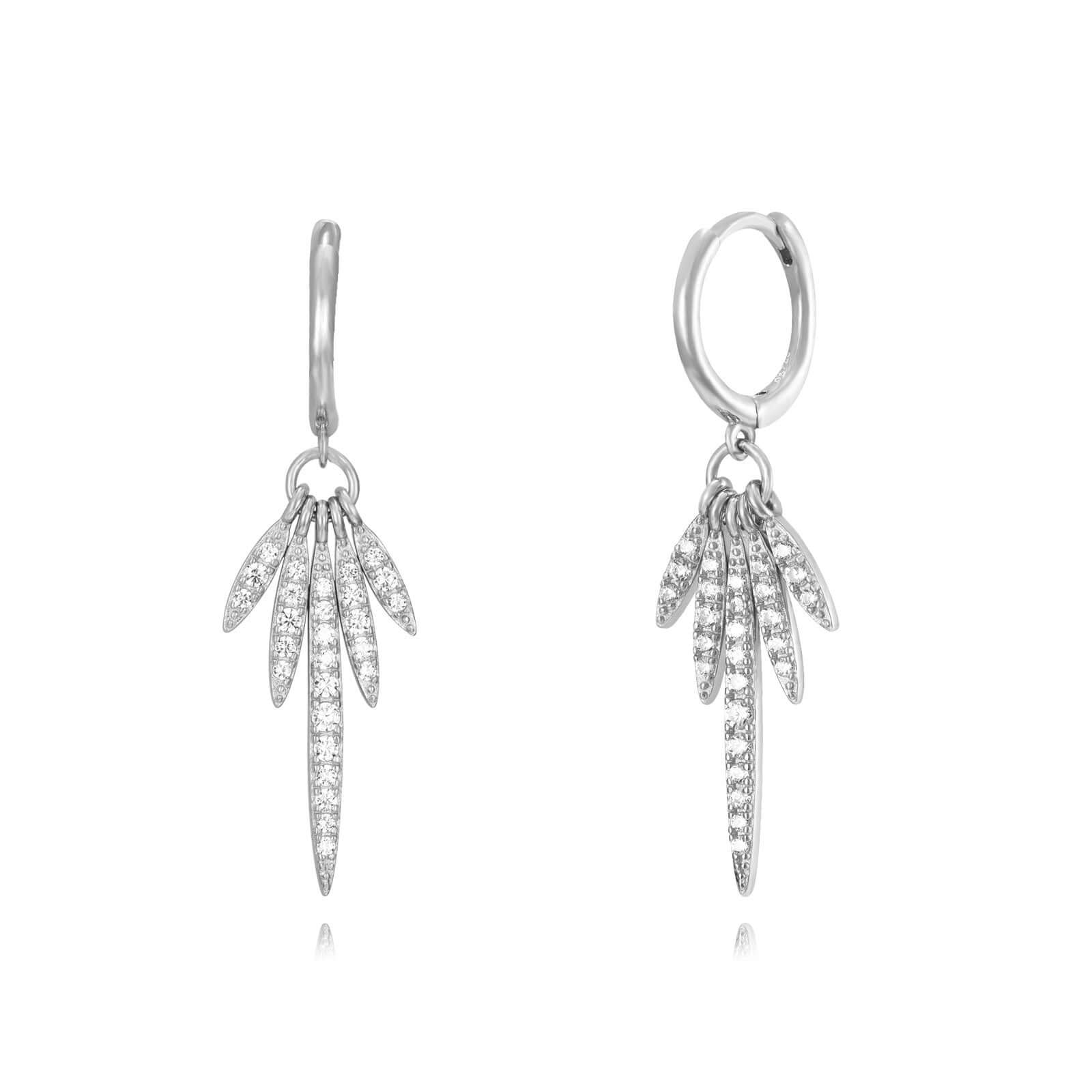 Lux Royal Feather Earring (925 Silver)