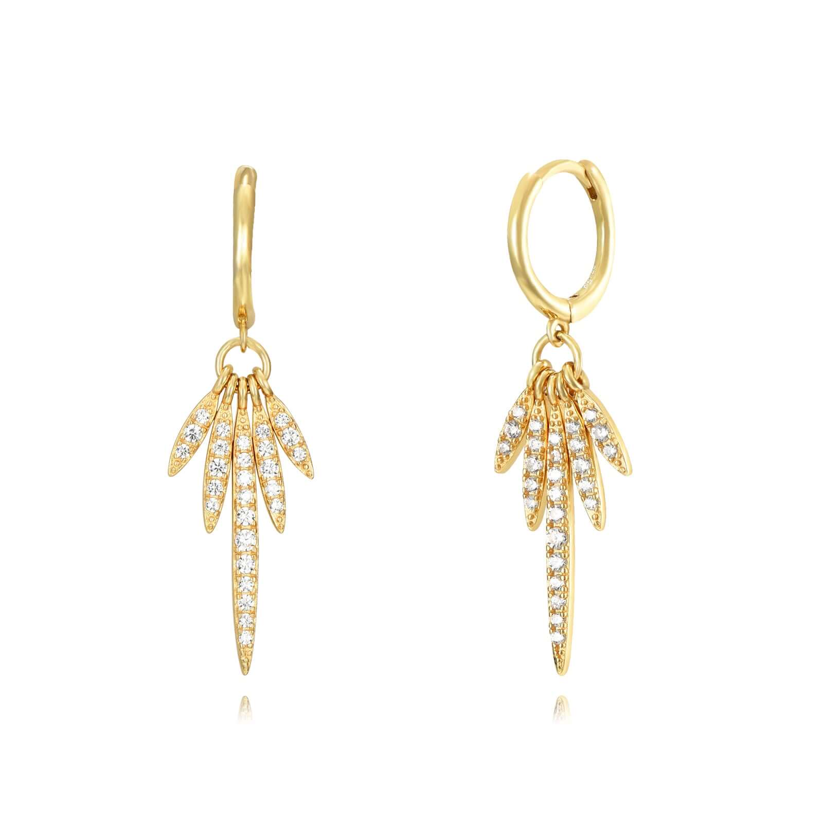 Lux Royal Feather Earring